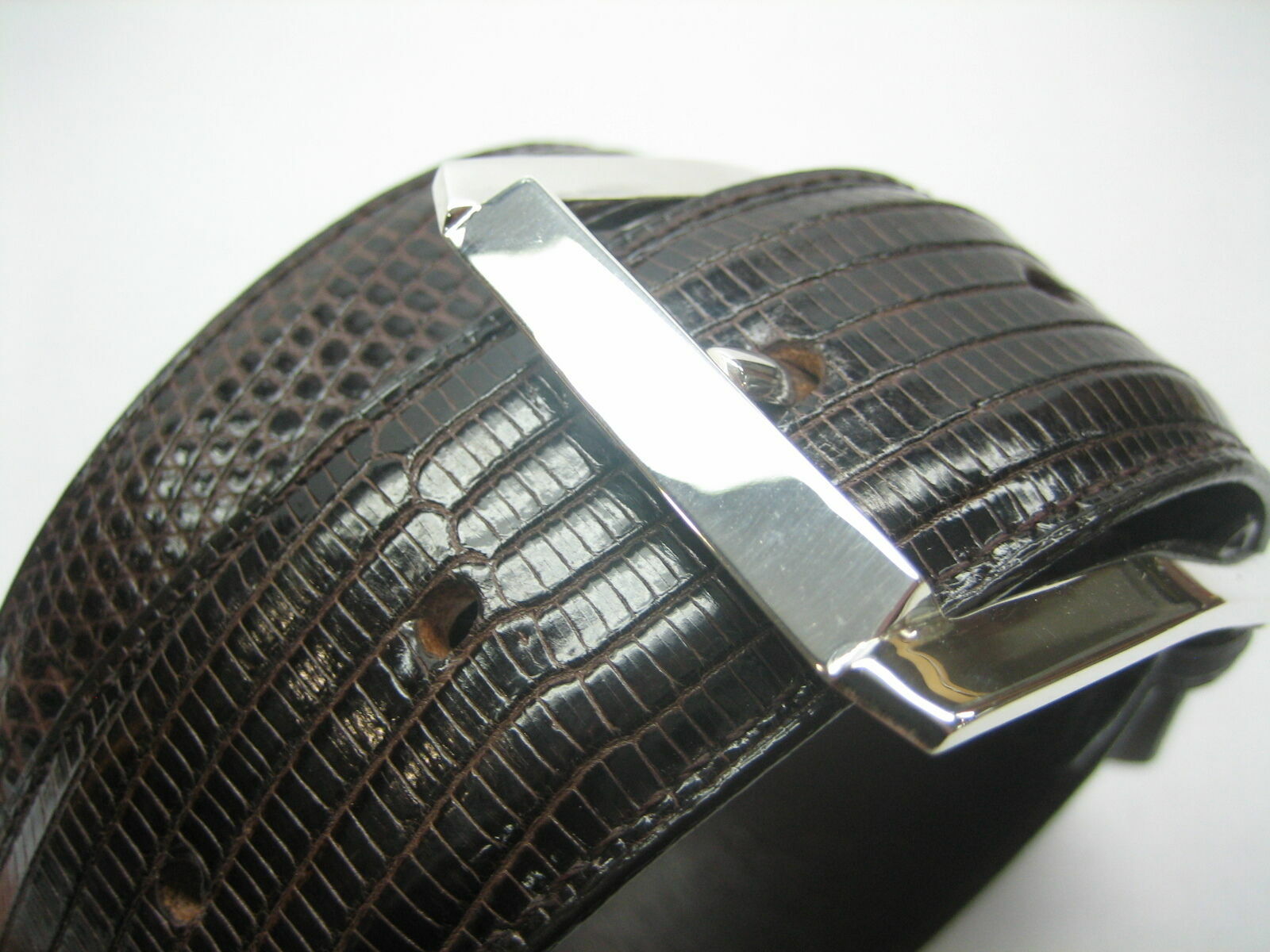 STERLING SILVER 925 BUCKLE AVAILABLE FOR 1&Prime; 1-1/8&Prime; 1-1/4&Prime; 1-3/8&Prime; 1-1/2&Prime; BELTS