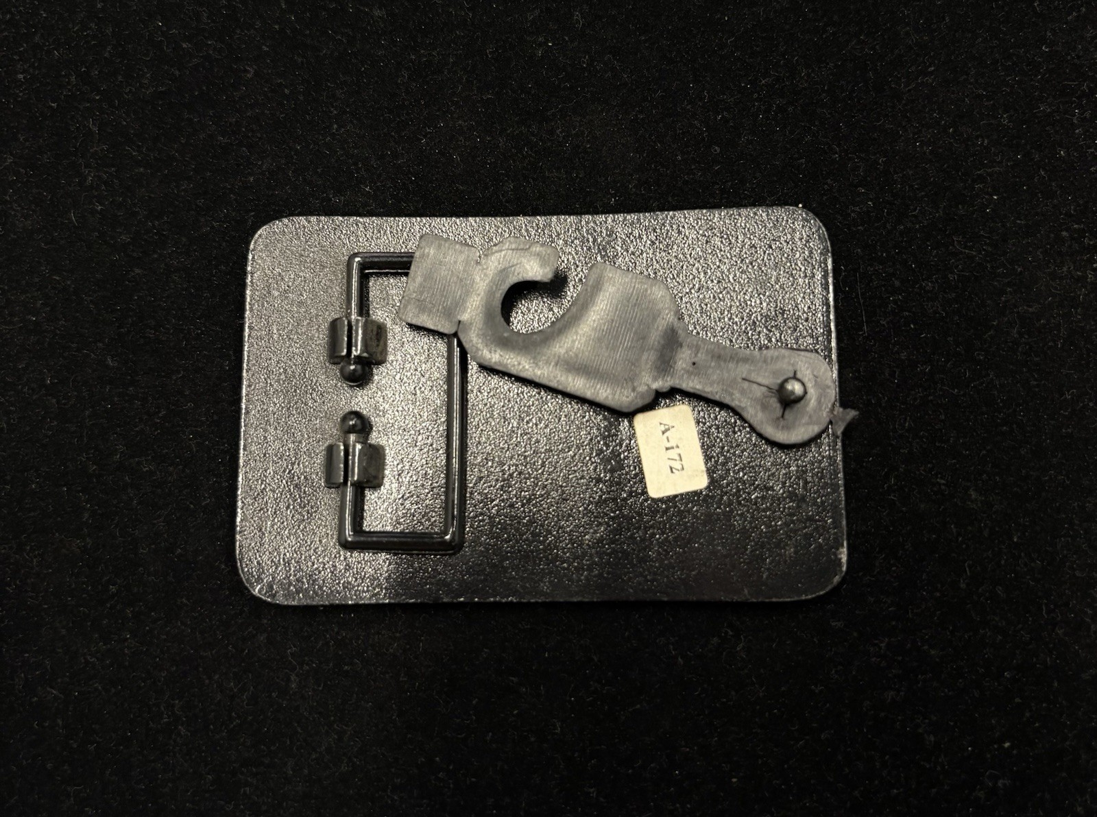 y2k punk Sex Pot Revenge belt buckle skull graphic on yellow background RARE