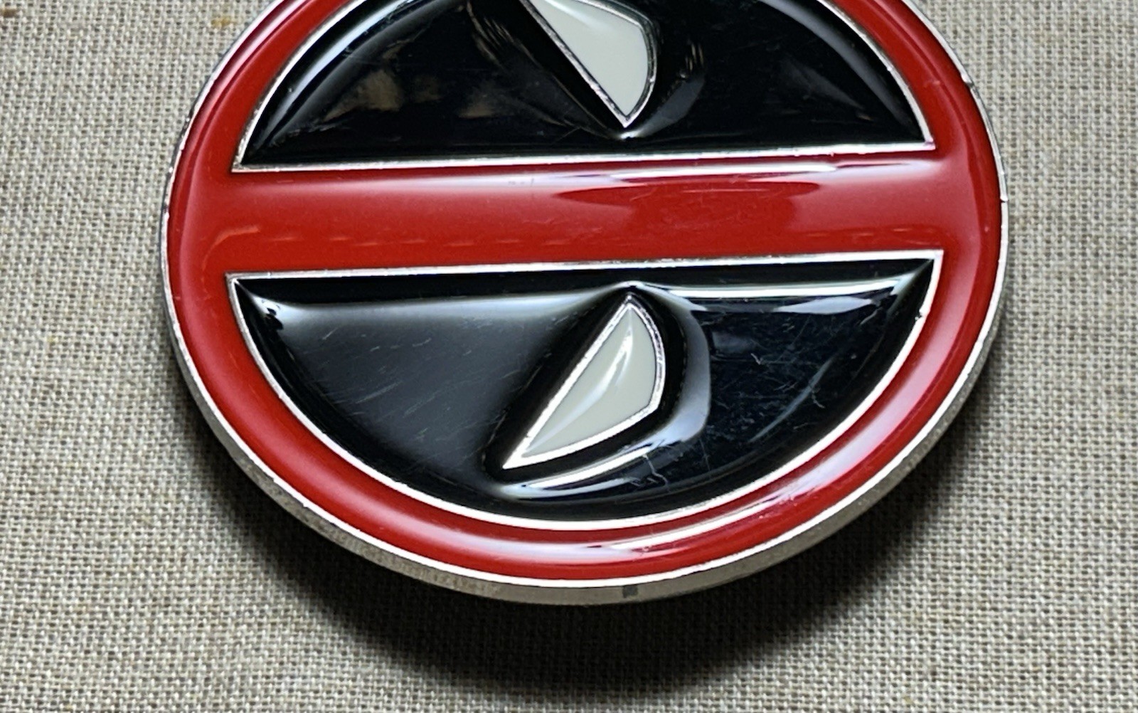 Deadpool Marvel Comics Round Belt Buckle Red Black Enamel Superhero