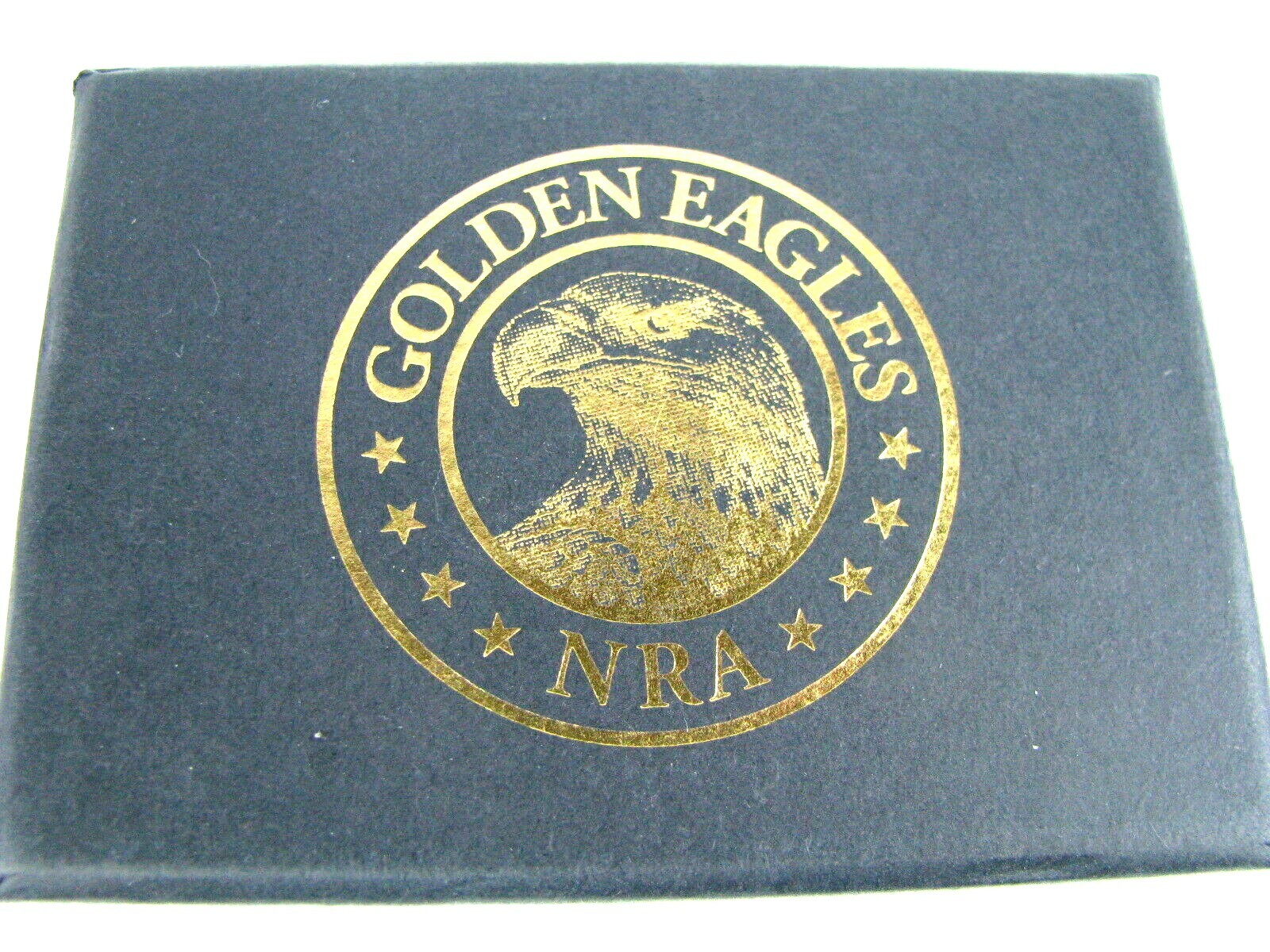 NRA GOLDEN EAGLES BELT BUCKLE – Pristine Condition -IN THE BOX 2010