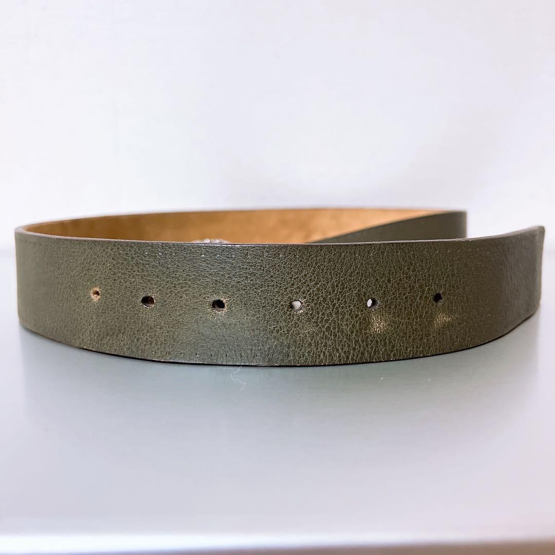 GUCCI Pegasus Buckle Belt Leather Men&rsquo;s fashion Accessories Belt Used From Japan