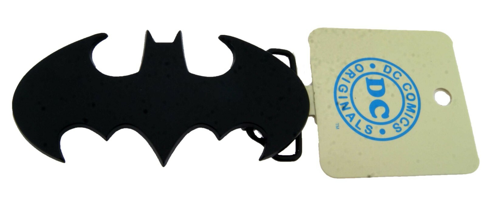 Batman belt buckle Halloween Costume DIE CUT JET BLACK DC Comics Men AUTHENTIC