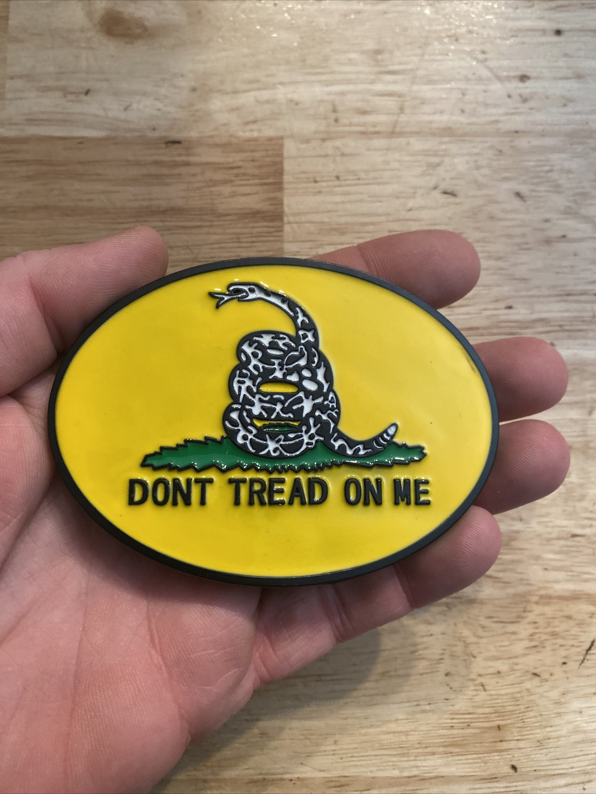 Don’t Tread on Me Belt Buckle Military Snake Gadsen Collector Patriot Snek USA