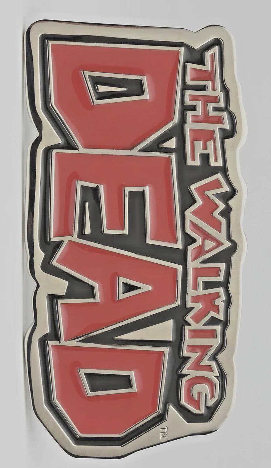 Walking Dead Belt Buckle TV Series Red Metal Rare Halloween Cosplay Rock Rebel