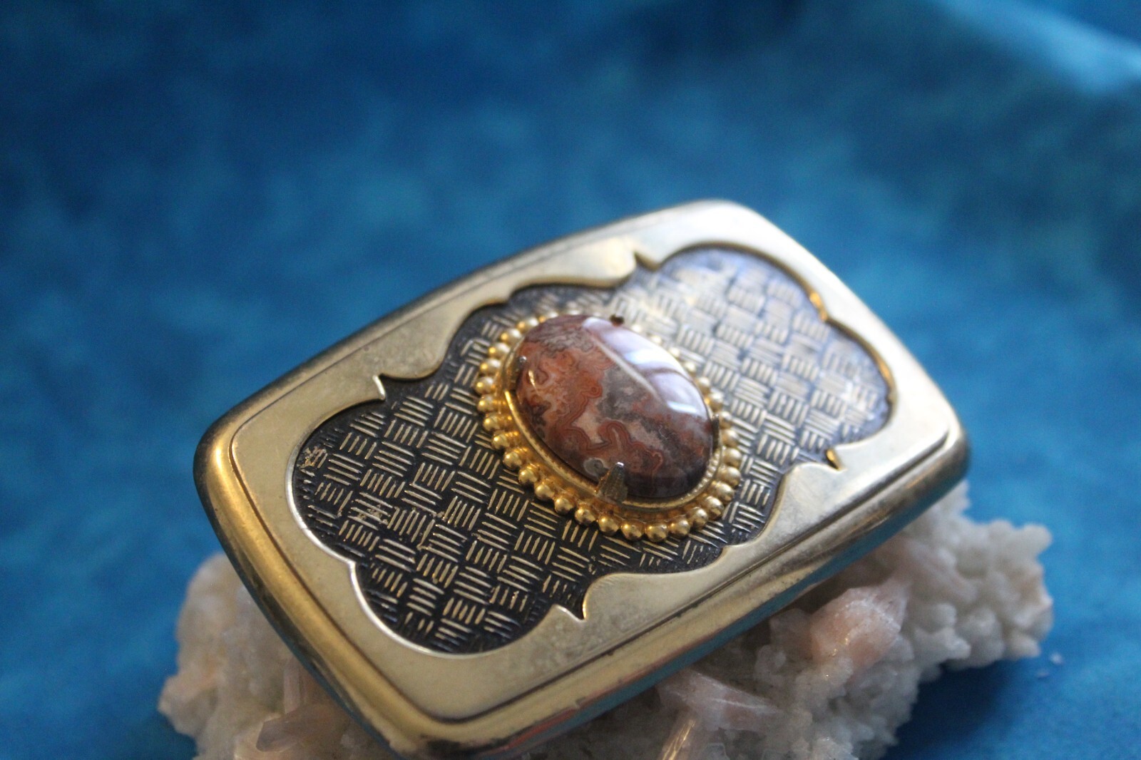 Crazy Lace Gold Tone Belt Buckle