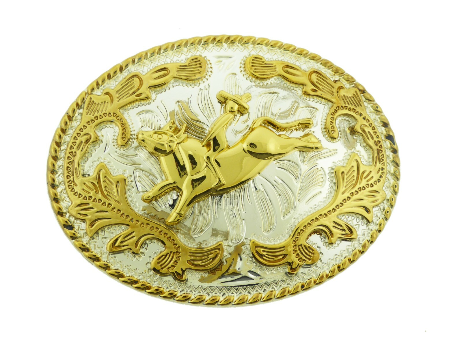 New Men Women Western Cowboy Cowgirl Rodeo Style Belt Buckles Gold Silver Metal