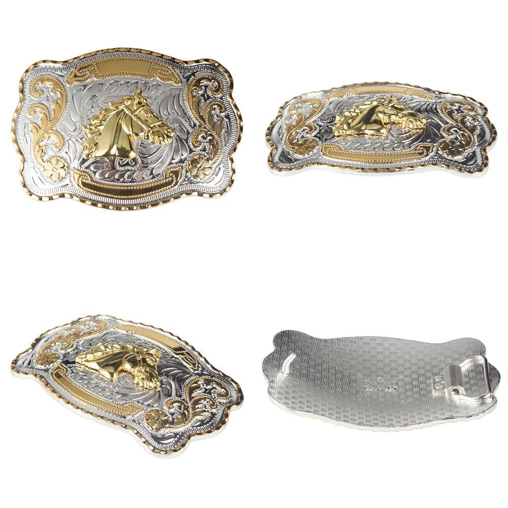 Cinturon Ecuestre Dorado Hebilla Toro Gallo Escorpion Vaquero Cowboy Western