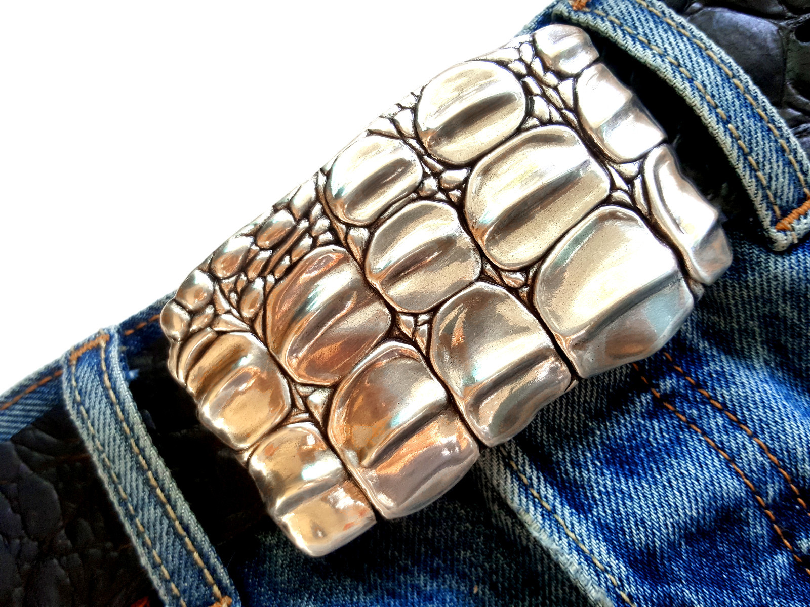 Croc Belt Buckle Buckle Reptile Crocodile Ornament Lily Interchangeable Buckle 4cm