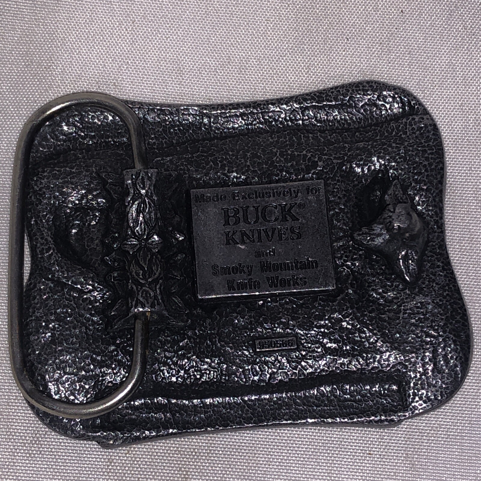 Vintage Belt Buckle Buck Knife Four Gen. of Knife Makers Smokey Mountain/u5a