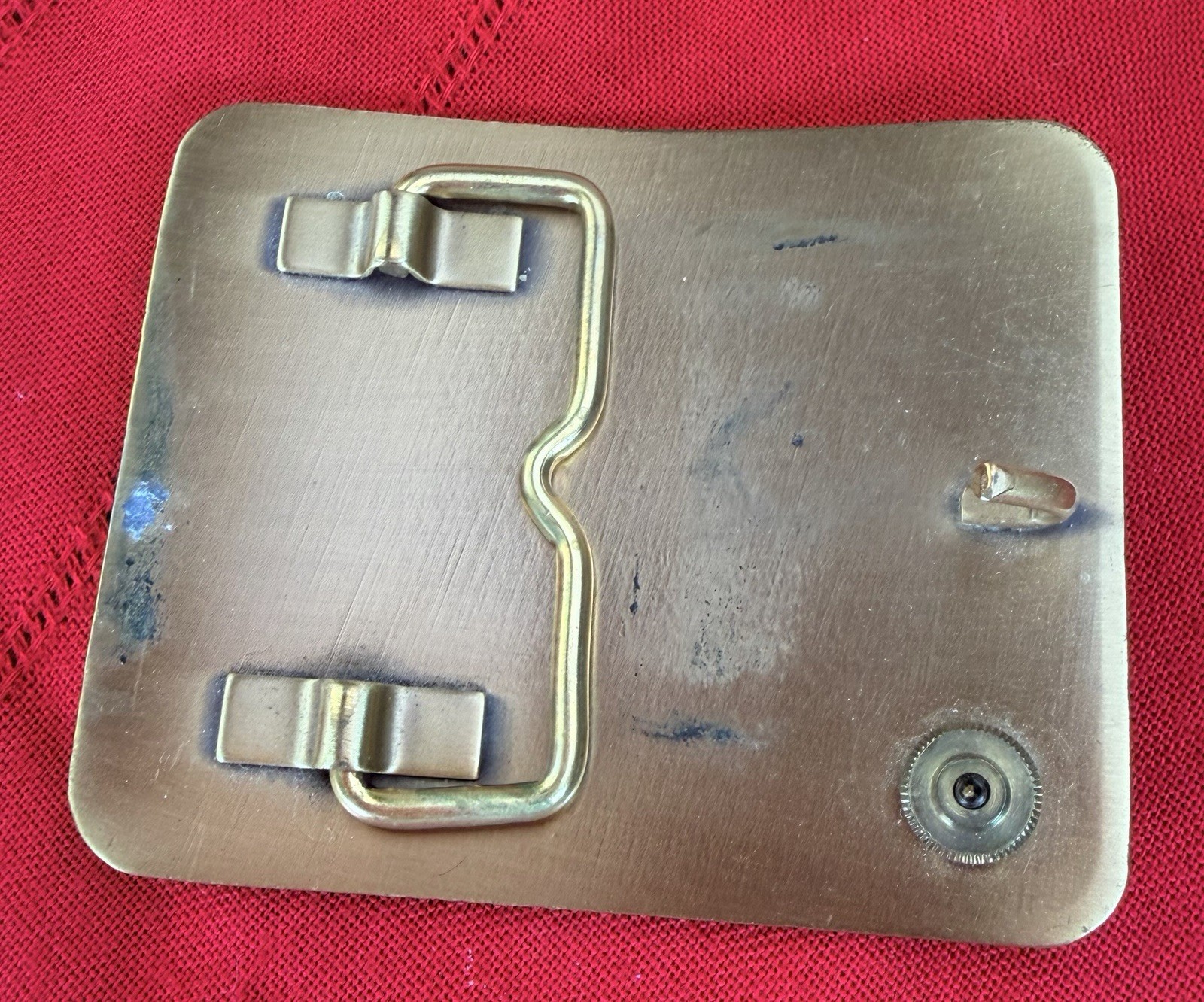 Penske Safe Driver 4 Year Award Brass Belt Buckle Truck Trucking Brass 3” Semi