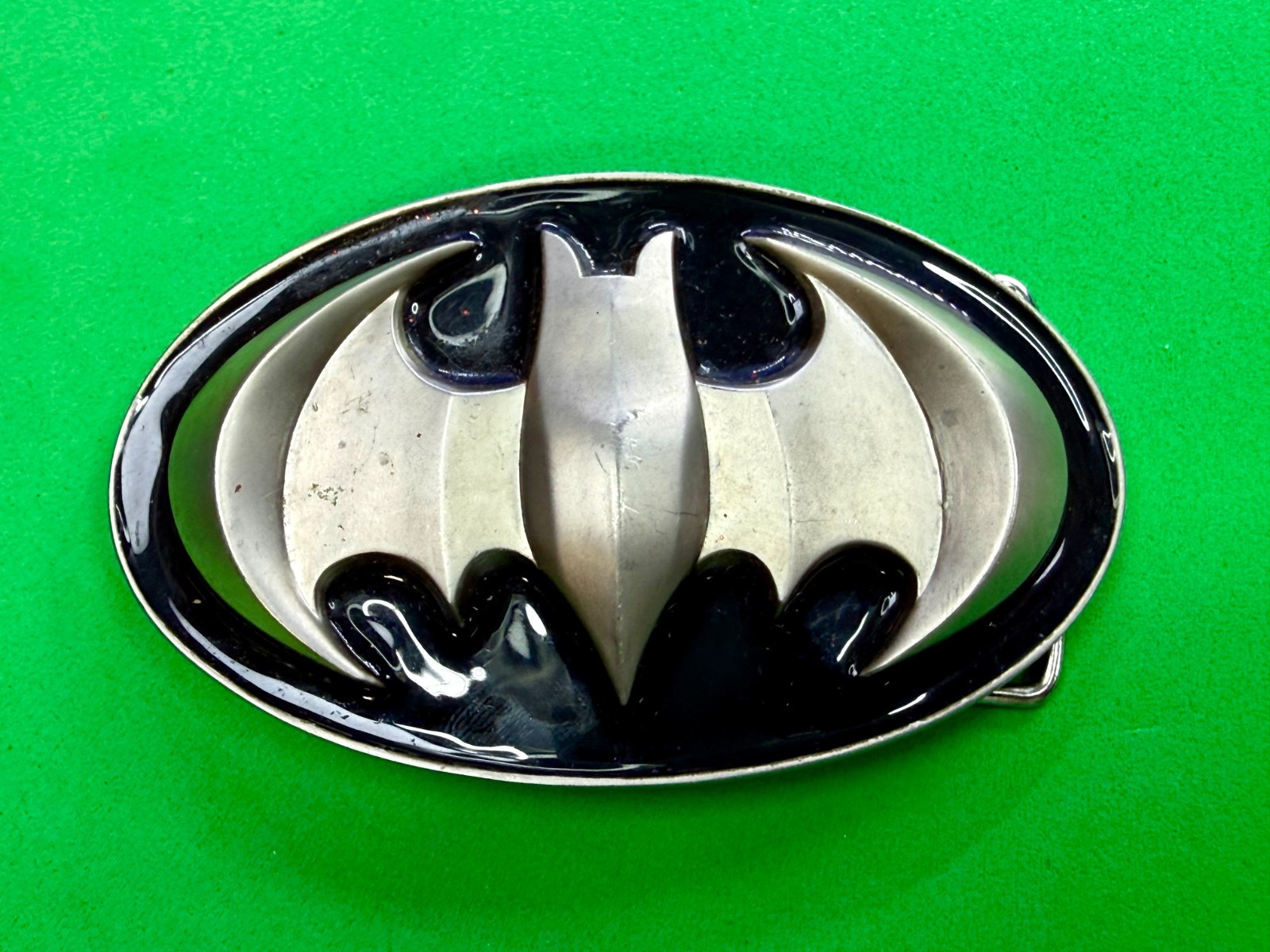 Batman Dc Comics Superhero S07 Black & Grey Raised 3D GTO Oval Belt Buckle