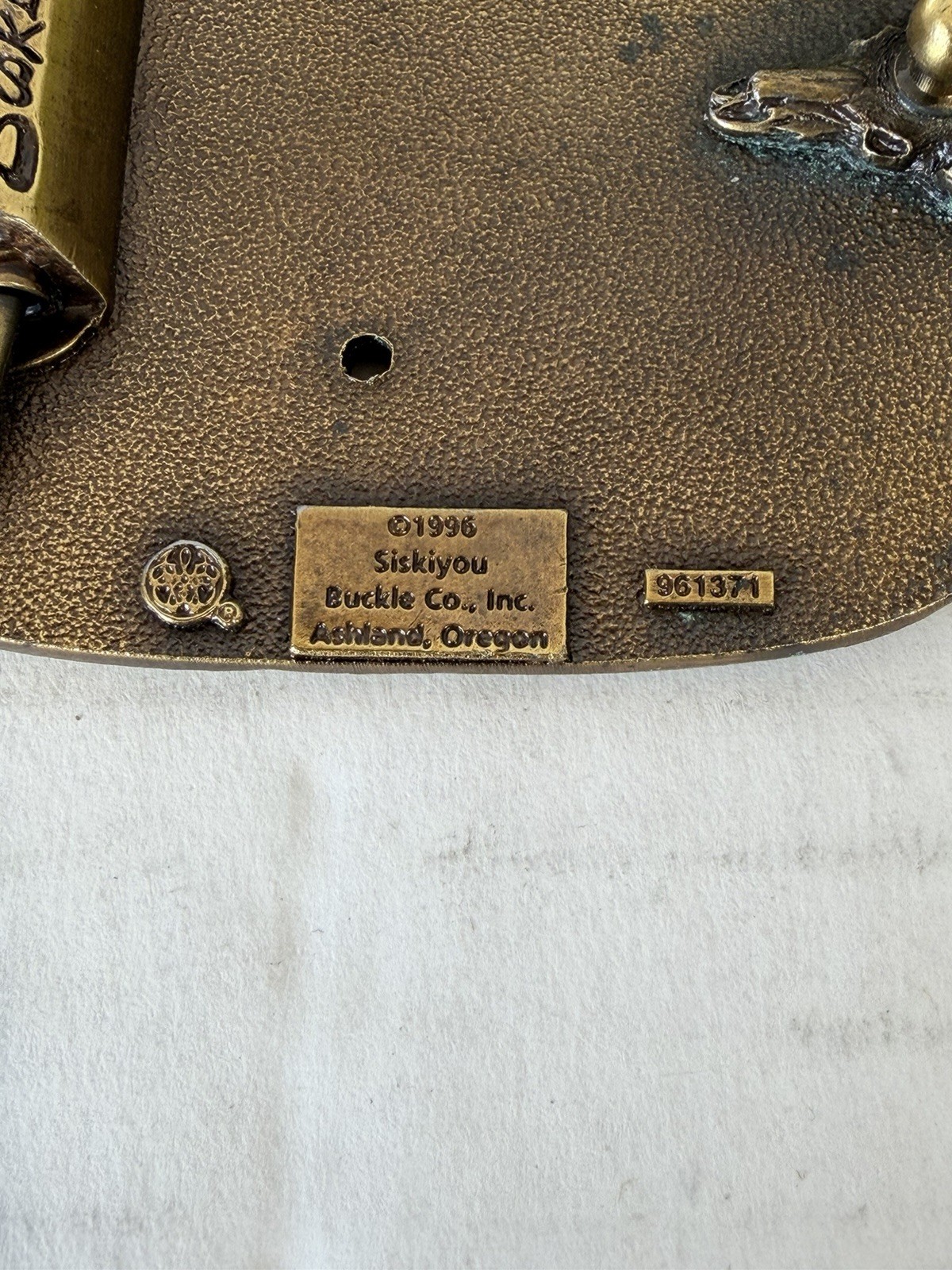 Vintage Belt Buckle, Brass, Reddaway Truck Line, Trucking, Semi Safety Award