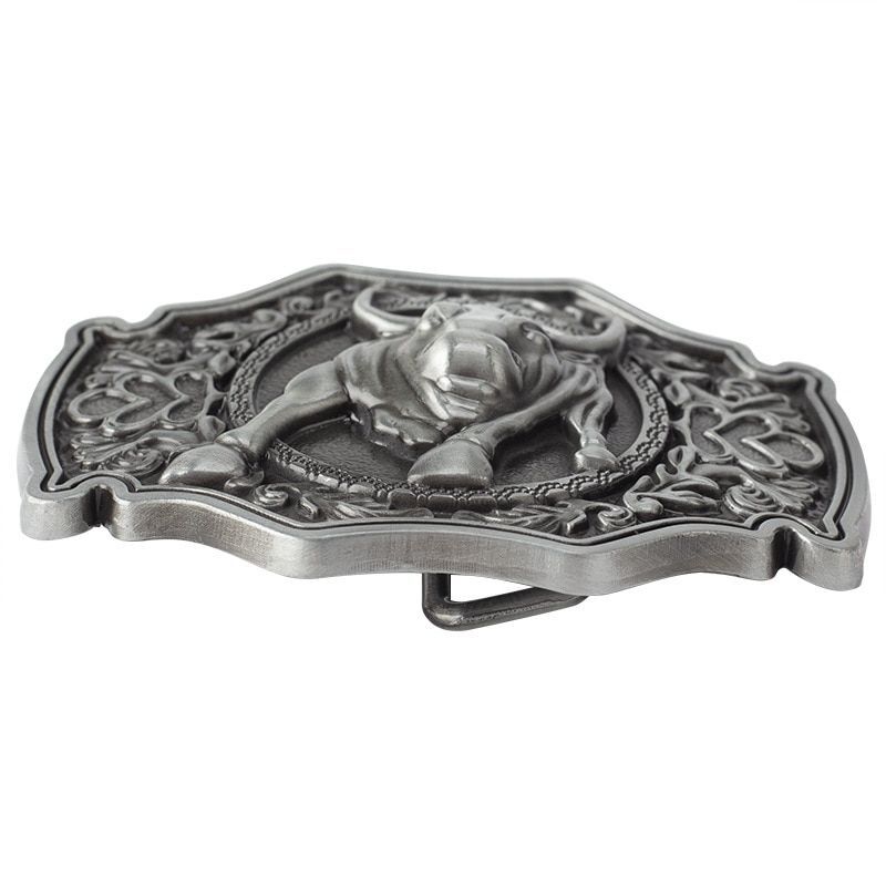 Cartoon Bull Buckle-Handmade Belt Buckles Leather Belts Accessories DIY Waistban
