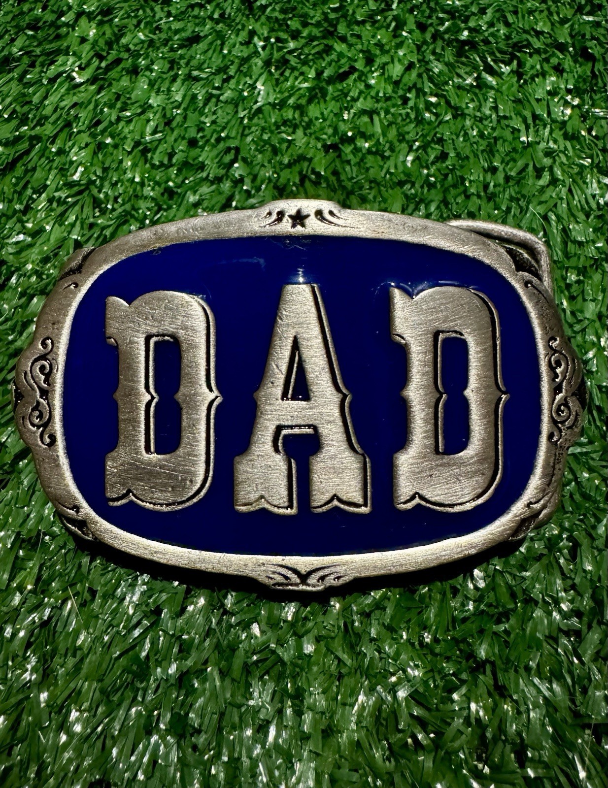 Dad Father&rsquo;s Day Blue Men&rsquo;s Belt Buckle