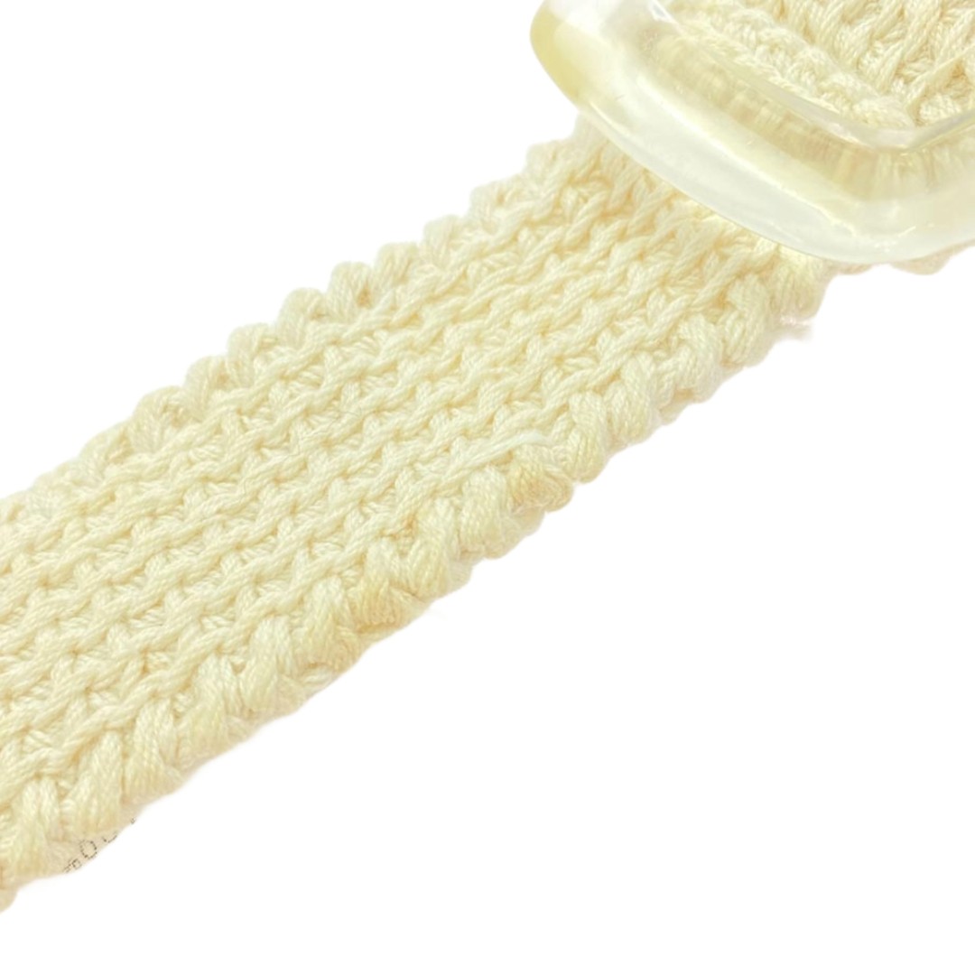 Maison Martin Margiela Clear Buckle Knit Belt Beige M Used