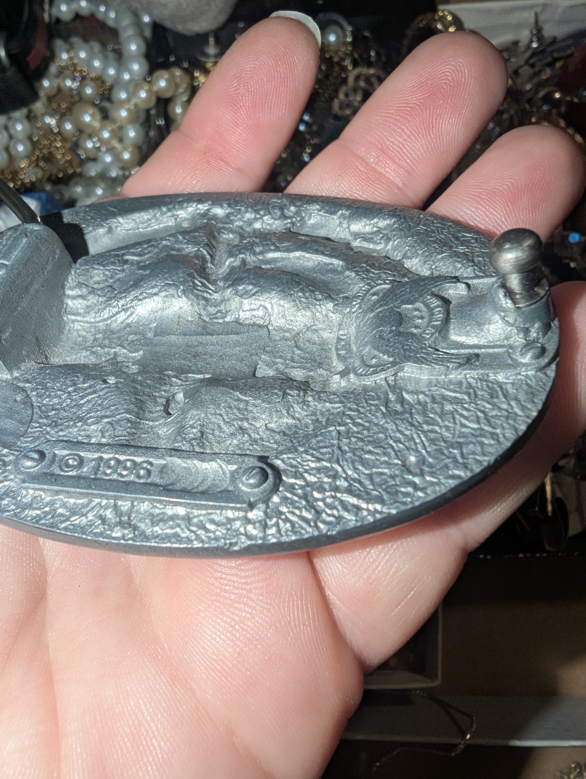 Vintage Vietnam Veteran Belt Buckle Great American Buckle Co. 1996