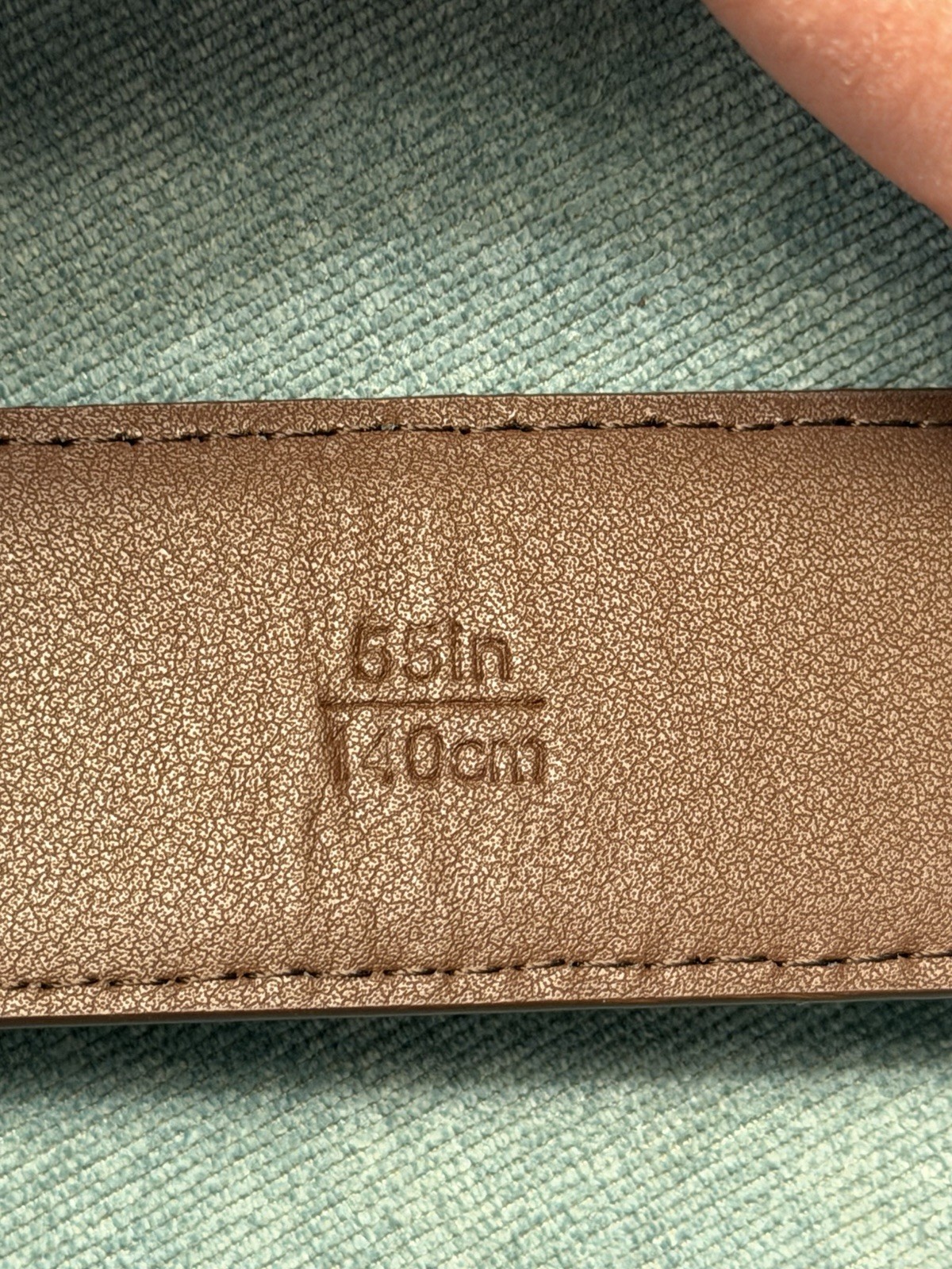 NIB Anson Belt Strap Buckle Holeless Ratcheting 55&Prime; Brown Buffalo Tanned Leather