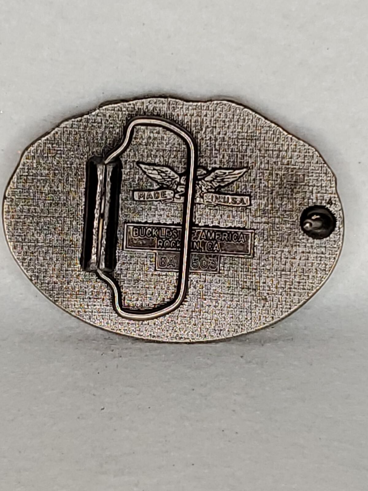 Vintage American & Japanese Buckle By Buckels of America USA – 3-1/8”x 2-1/2”