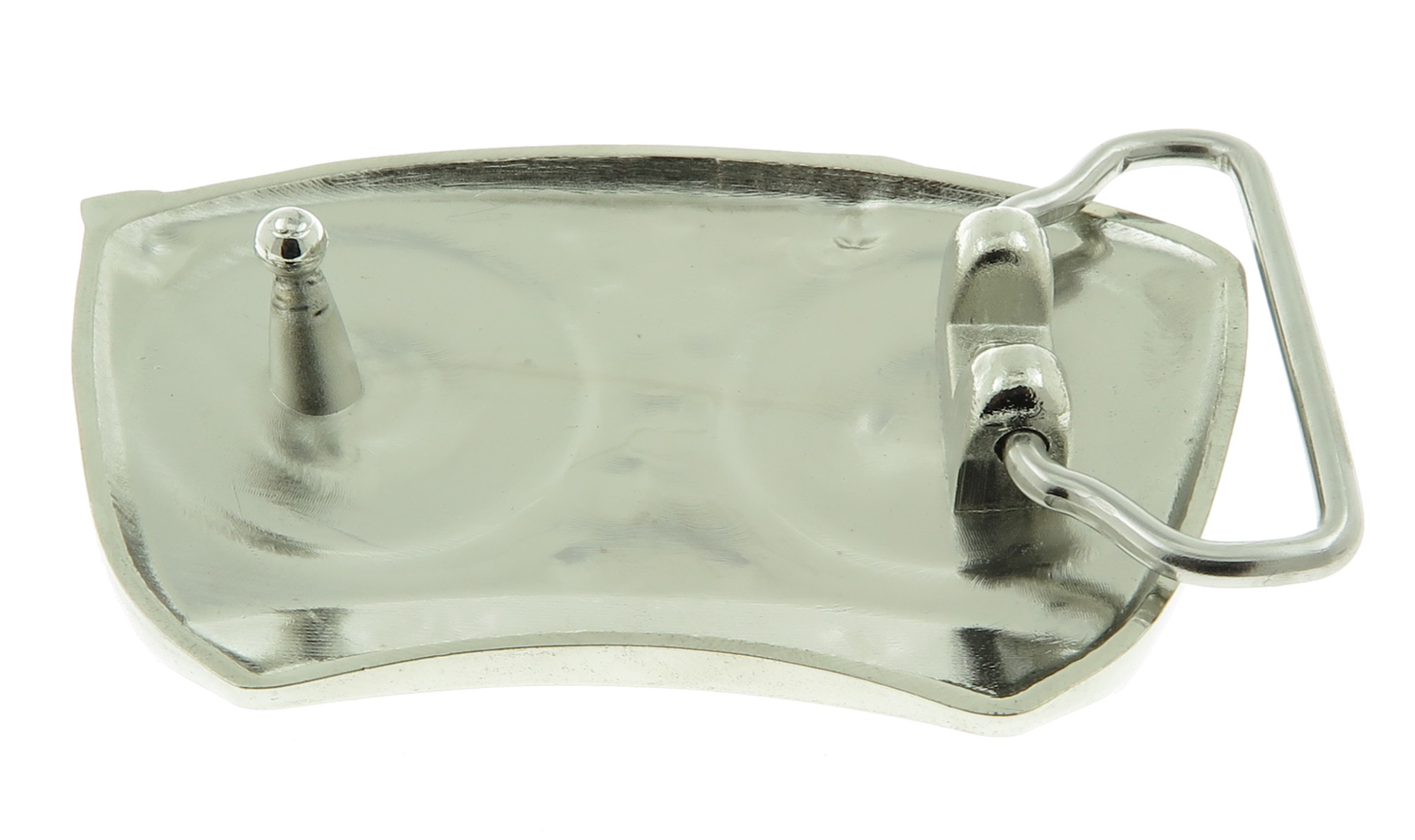 DJ Music Turntable Chrome Silver Metal Belt Buckle