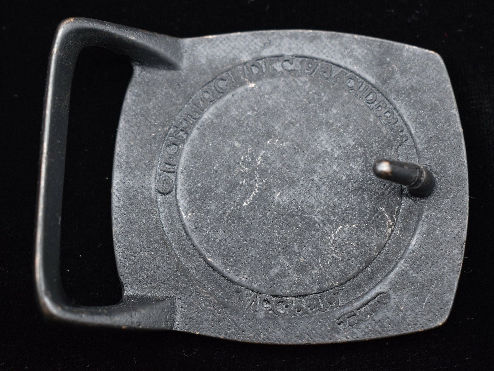 Tech Ether Guild « Narcissus » Vintage Solid Brass Belt Buckle