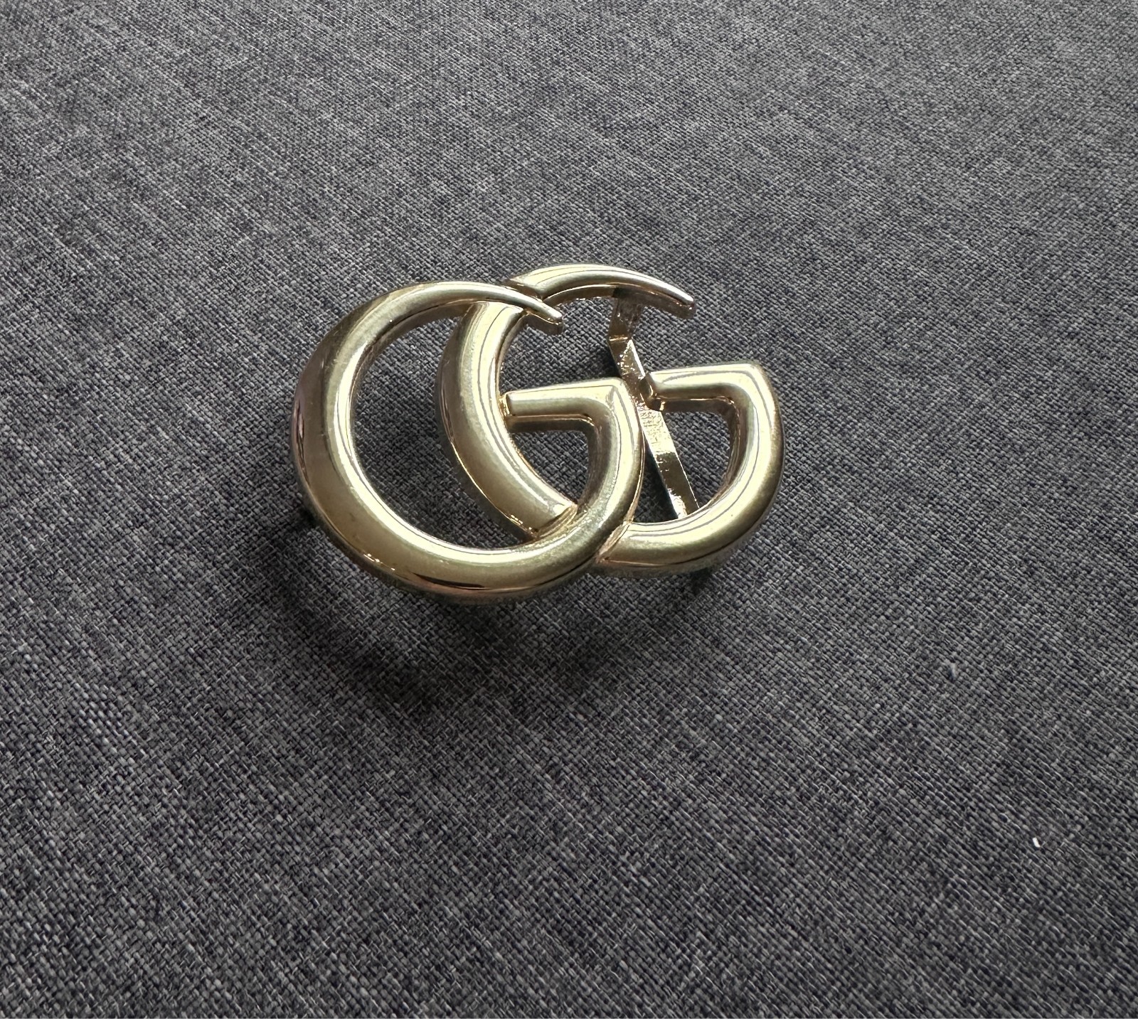 Vintage Gold G Logo Monogram Reversible Golden Belt Buckle 4cm 1.5&Prime; Designer