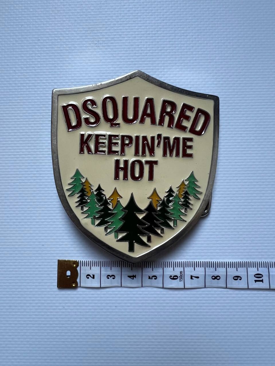 Vintage Dsquared2 big metal buckle Keeping Me Hot for Belt western Y2K
