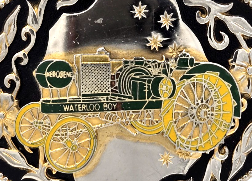 John Deere Waterloo Boy Tractor Country Western Farming Agriculture Belt Buckle