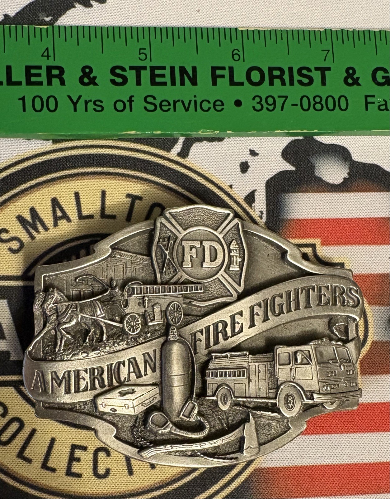 Fire Fighter/E.M.S. American Hero Metal Belt Buckle New