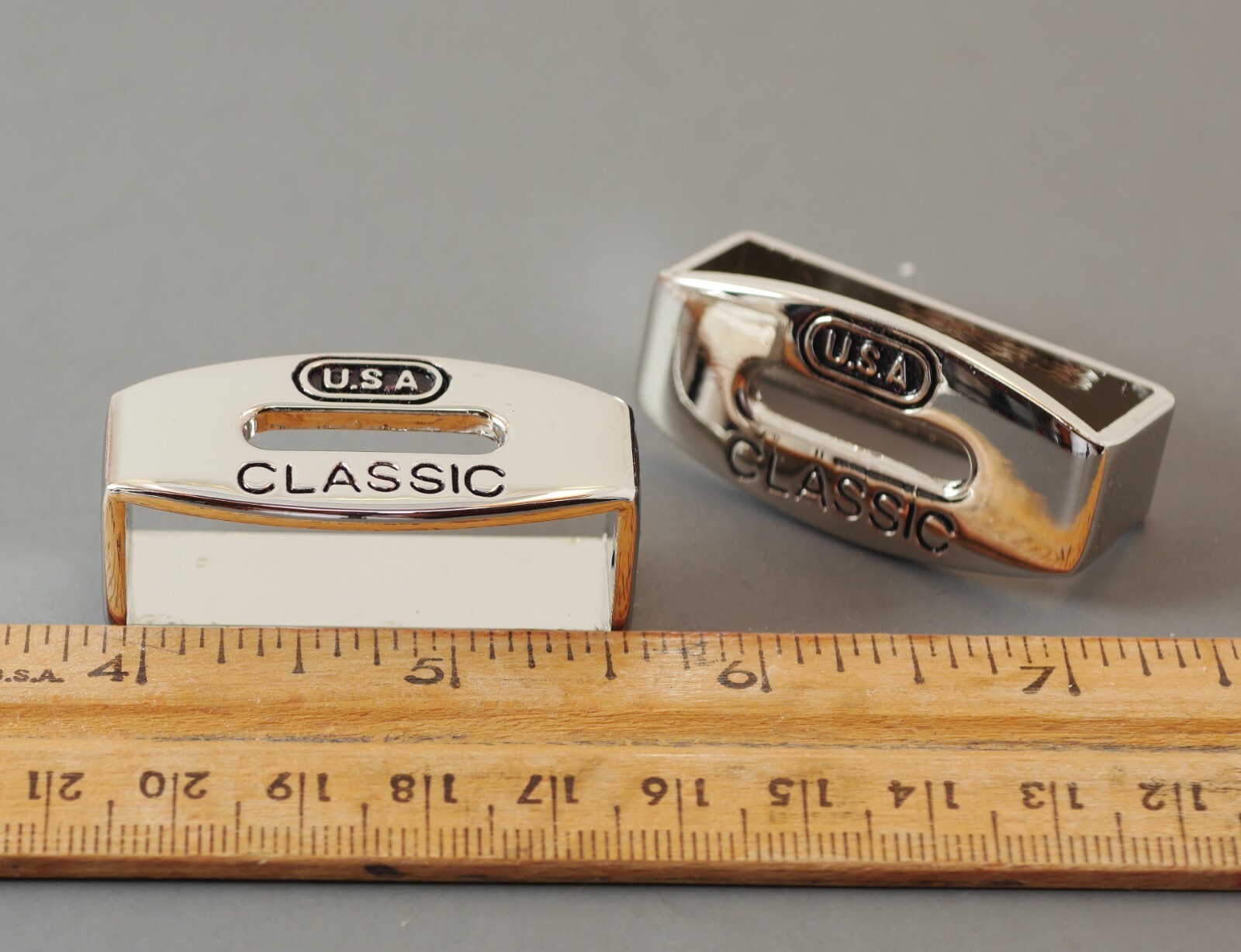 New 1 1/2&Prime; 38mm belt keepers(2 pcs set)(#51B) for man/women belt nickel finish