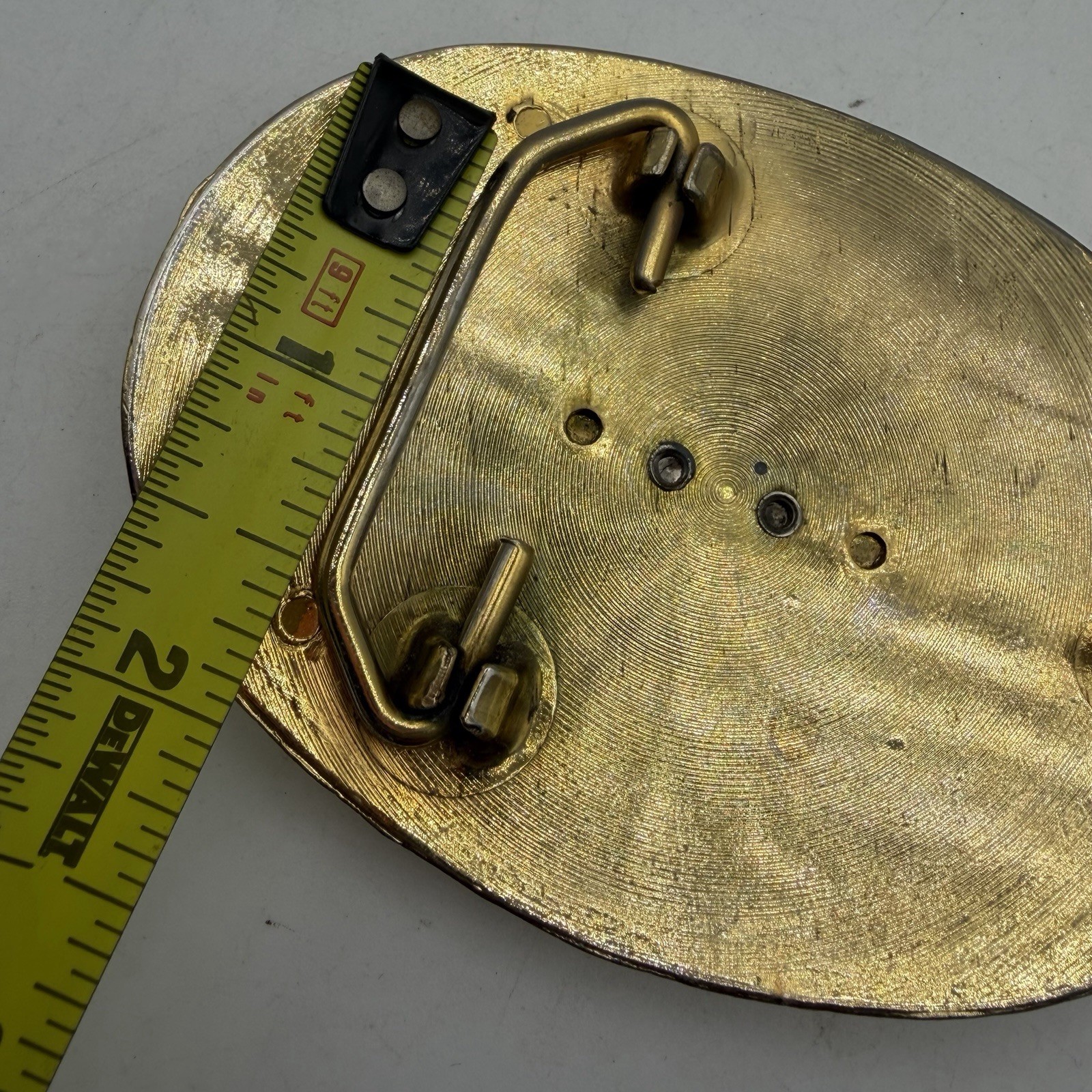 Colorado Springs Plus 100 Pikes Peak Or Bust Coin Belt Buckle Gold Tone