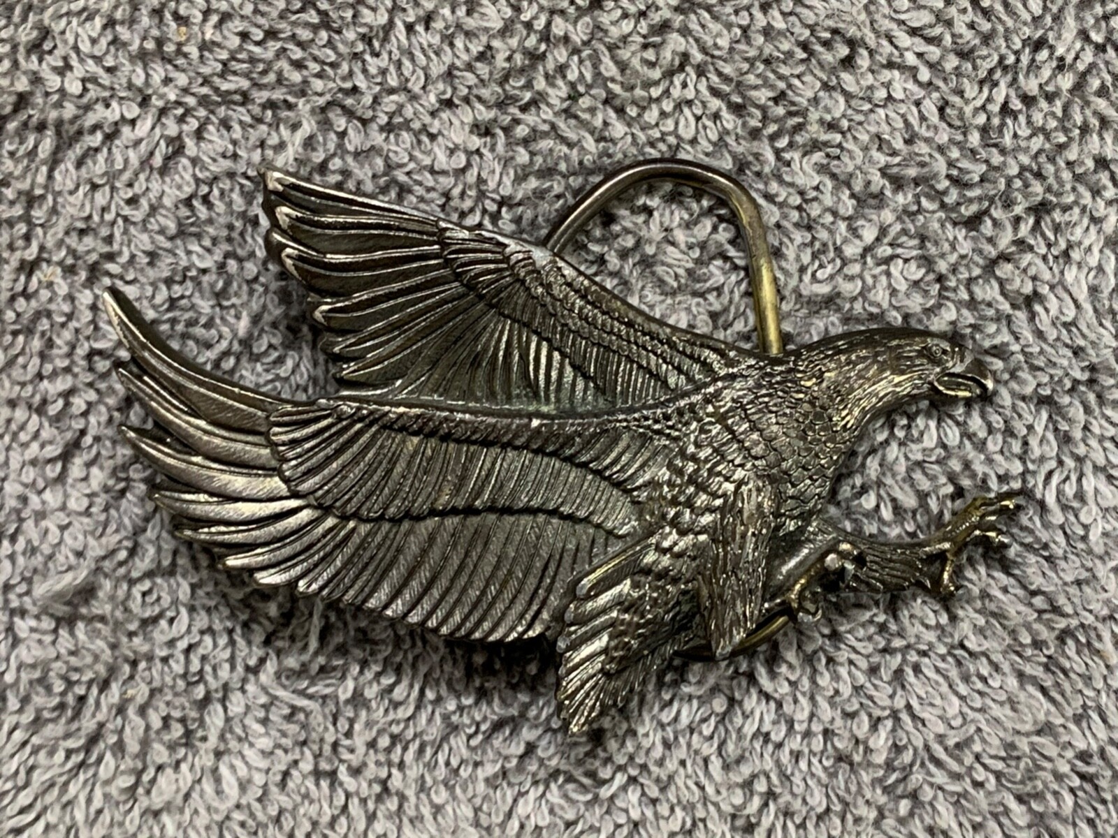 VTG 1979 Landing Eagle American Chicago Buckles USA Belt Buckle