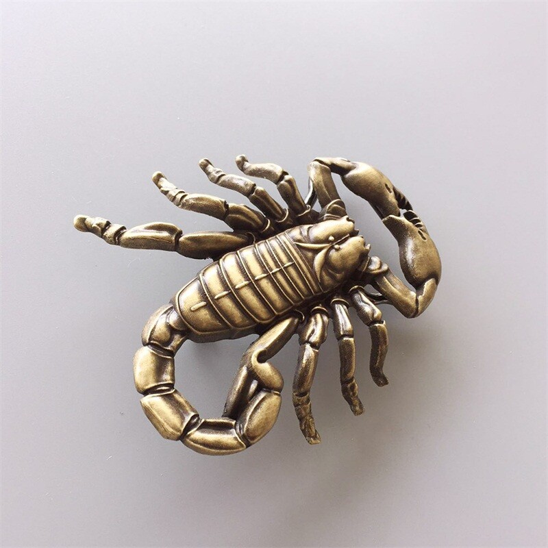 Vintage Bronze Plated Cut Out Scorpion Belt Buckle Gurtelschnalle