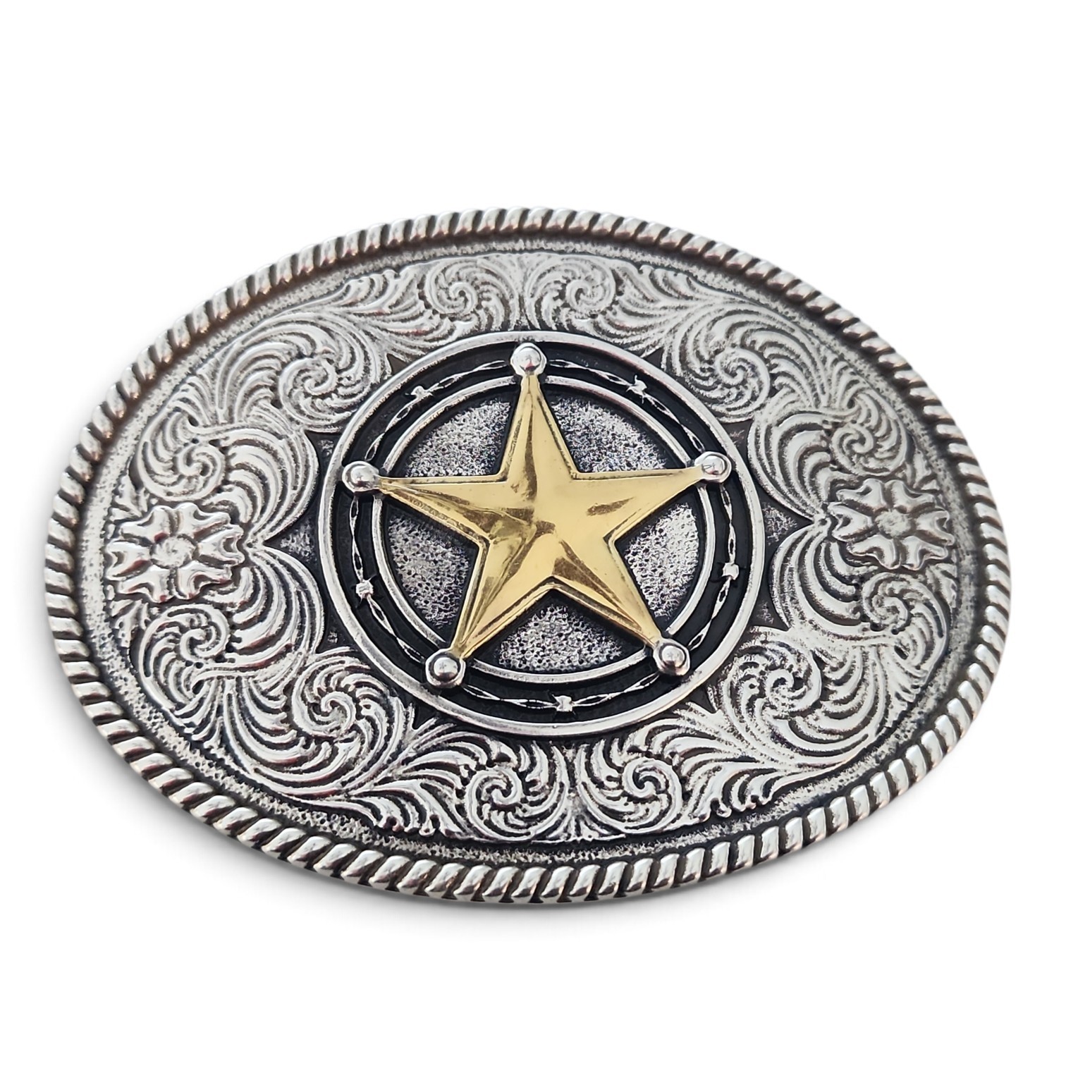Lone Star Belt Buckle Sheriff Badge Men Women Rodeo Western New Big Texas Style