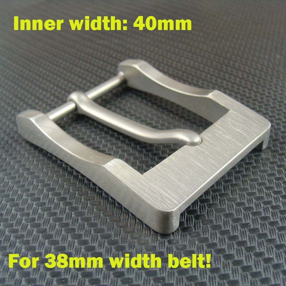 Titanium Pin Single Tongue Buckle Anti allergy Belt Buckle for 1.5&Prime; Belt Z295A