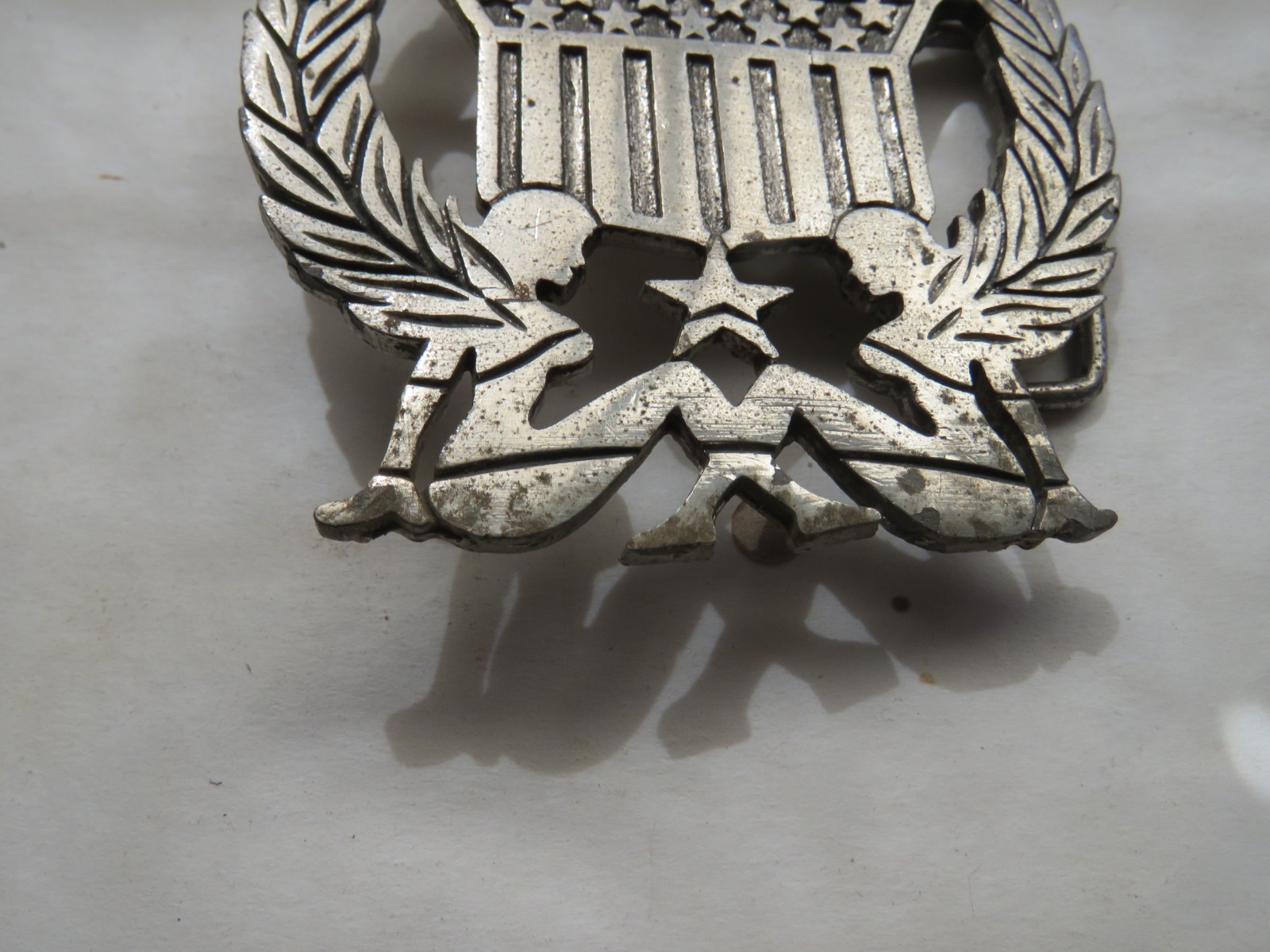 Belt buckle ~ The Originator not the Imitator ~ Naked ladies, stars Stripes USA