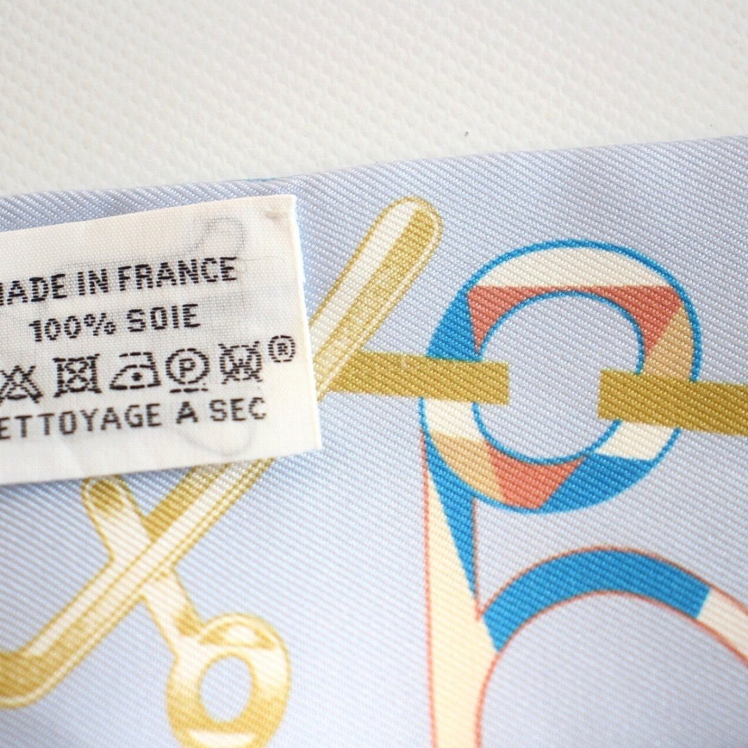Hermes Twilly Dore Buckle Silk 100 Blue