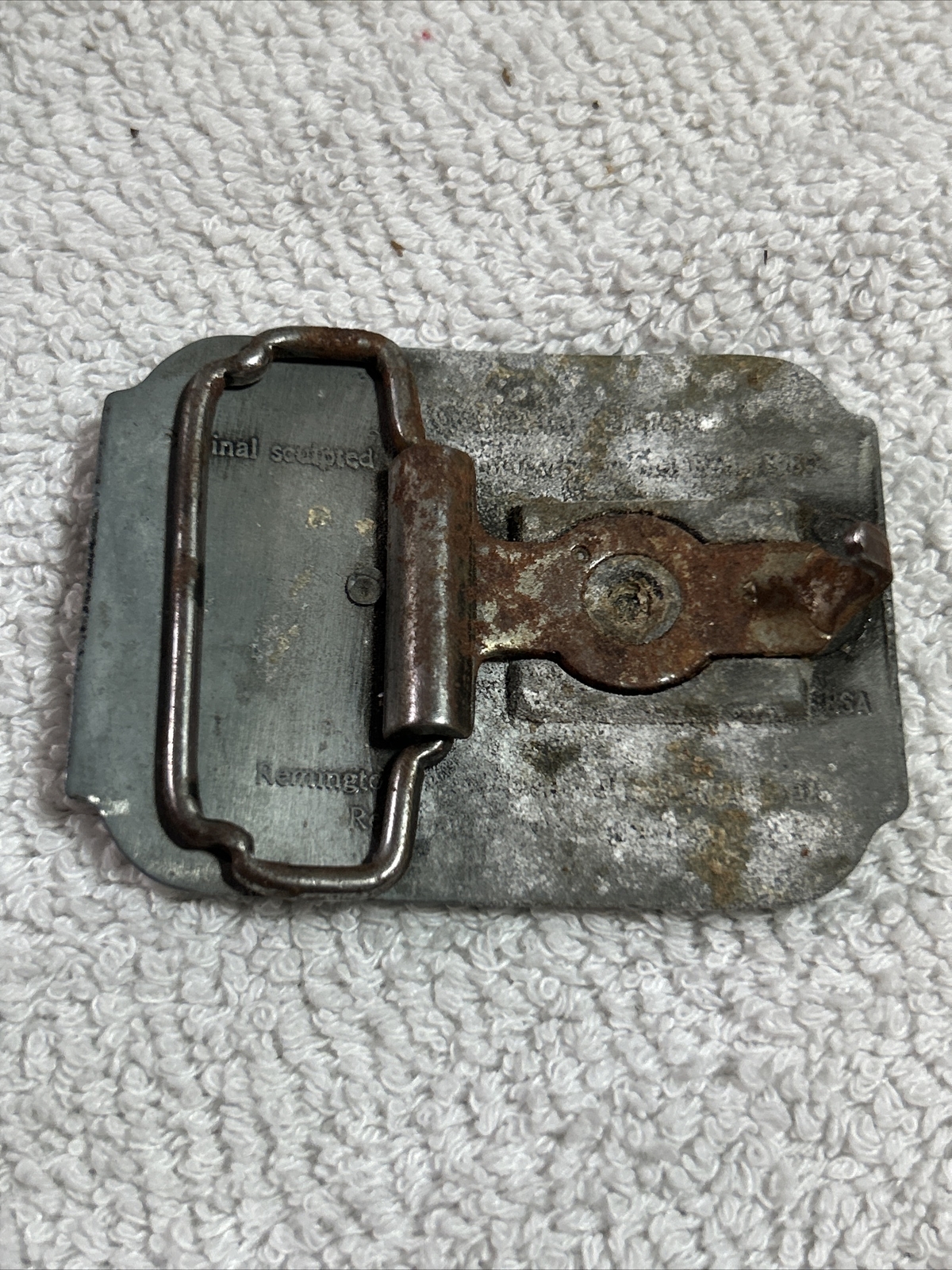 Remington Arms Co First in the Field Canadian Goose 1980 Belt Buckle Vintage
