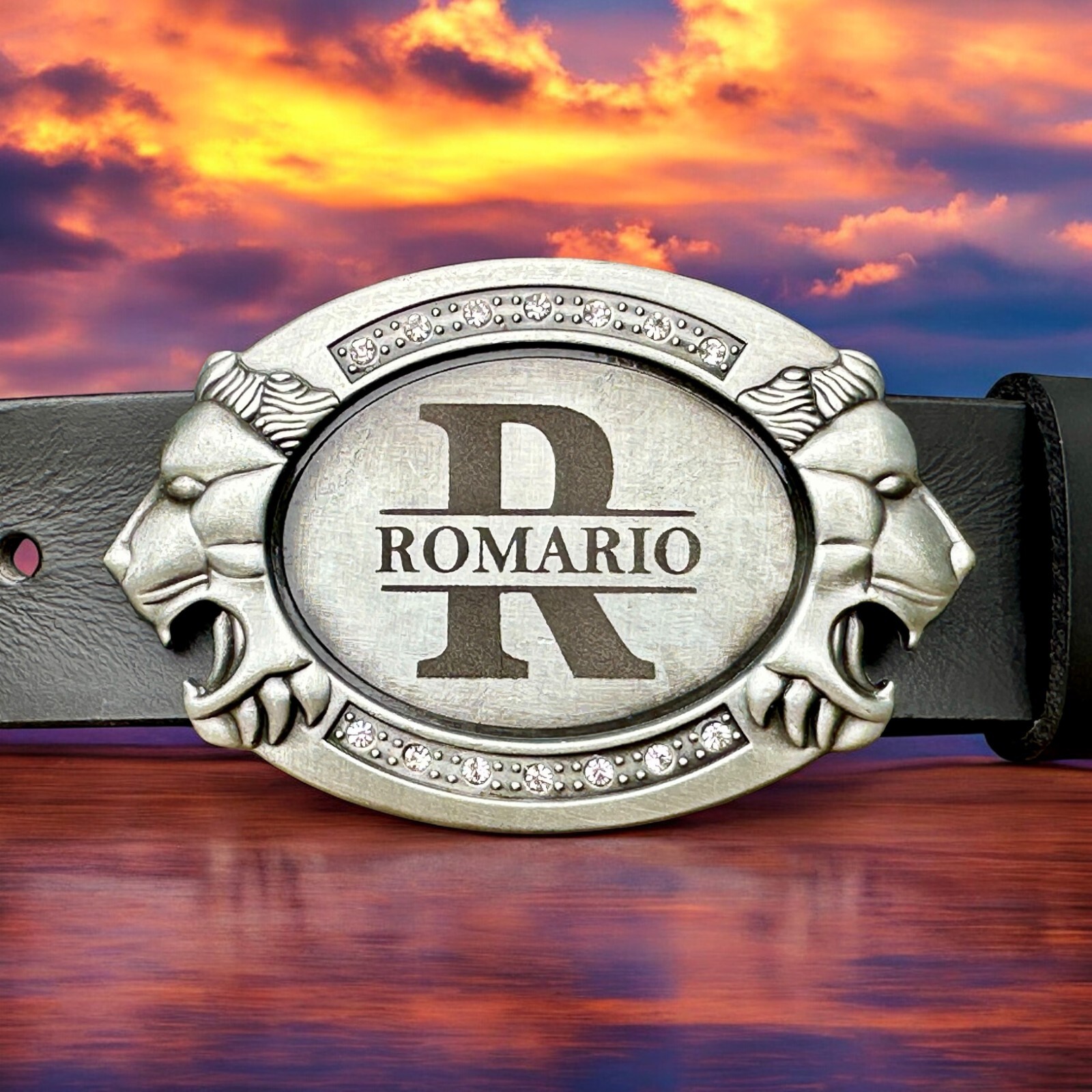 Engraved Belt Buckle Custom Personalized Monogramed Western Buckle For 1.5&Prime; Belt