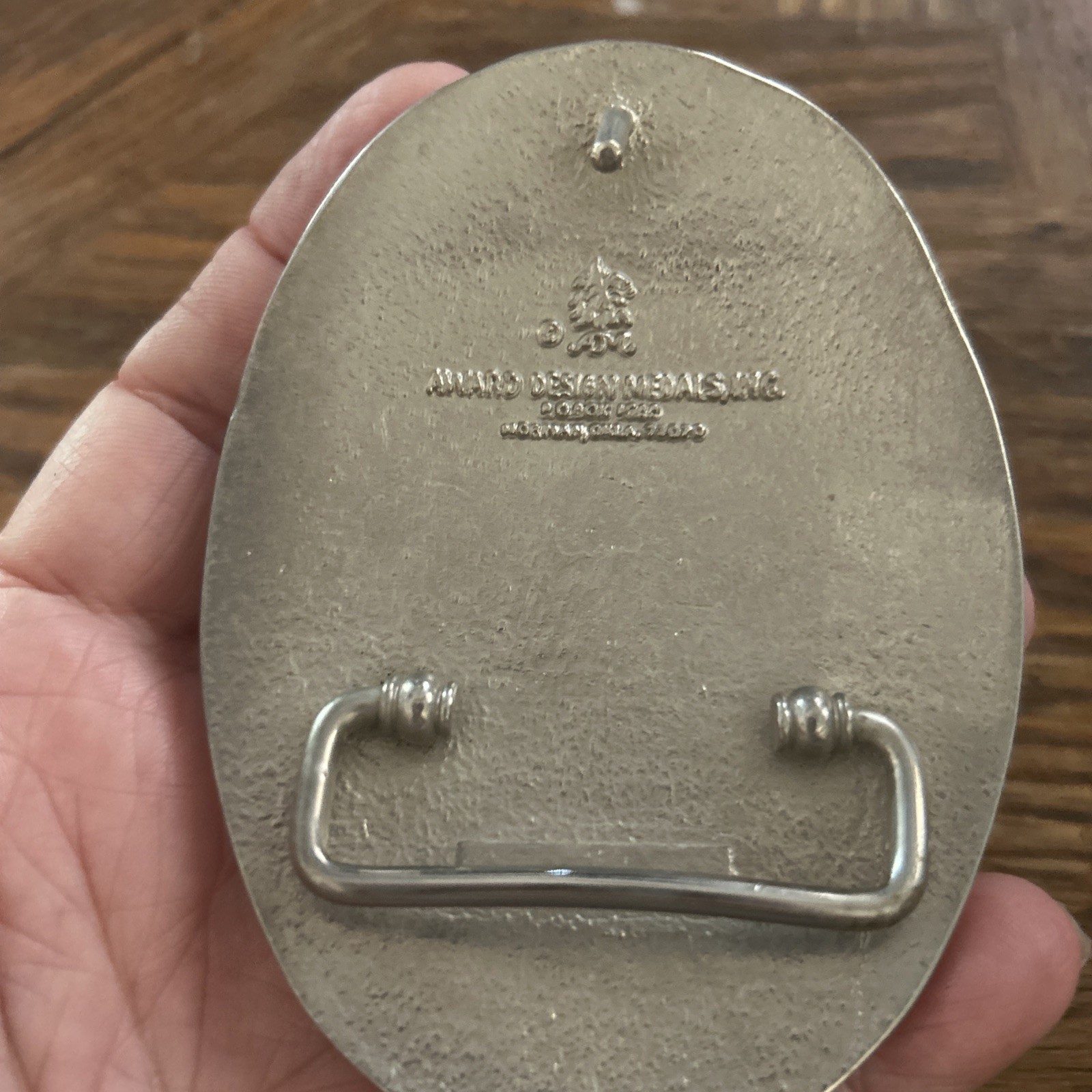 Vintage Award Design Metals Belt Buckle Native American “End Of The Trail”