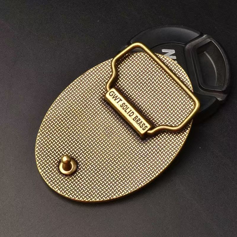 Men&rsquo;s pure brass smooth buckle belt headChinese zodiac ox belt head plate buckle