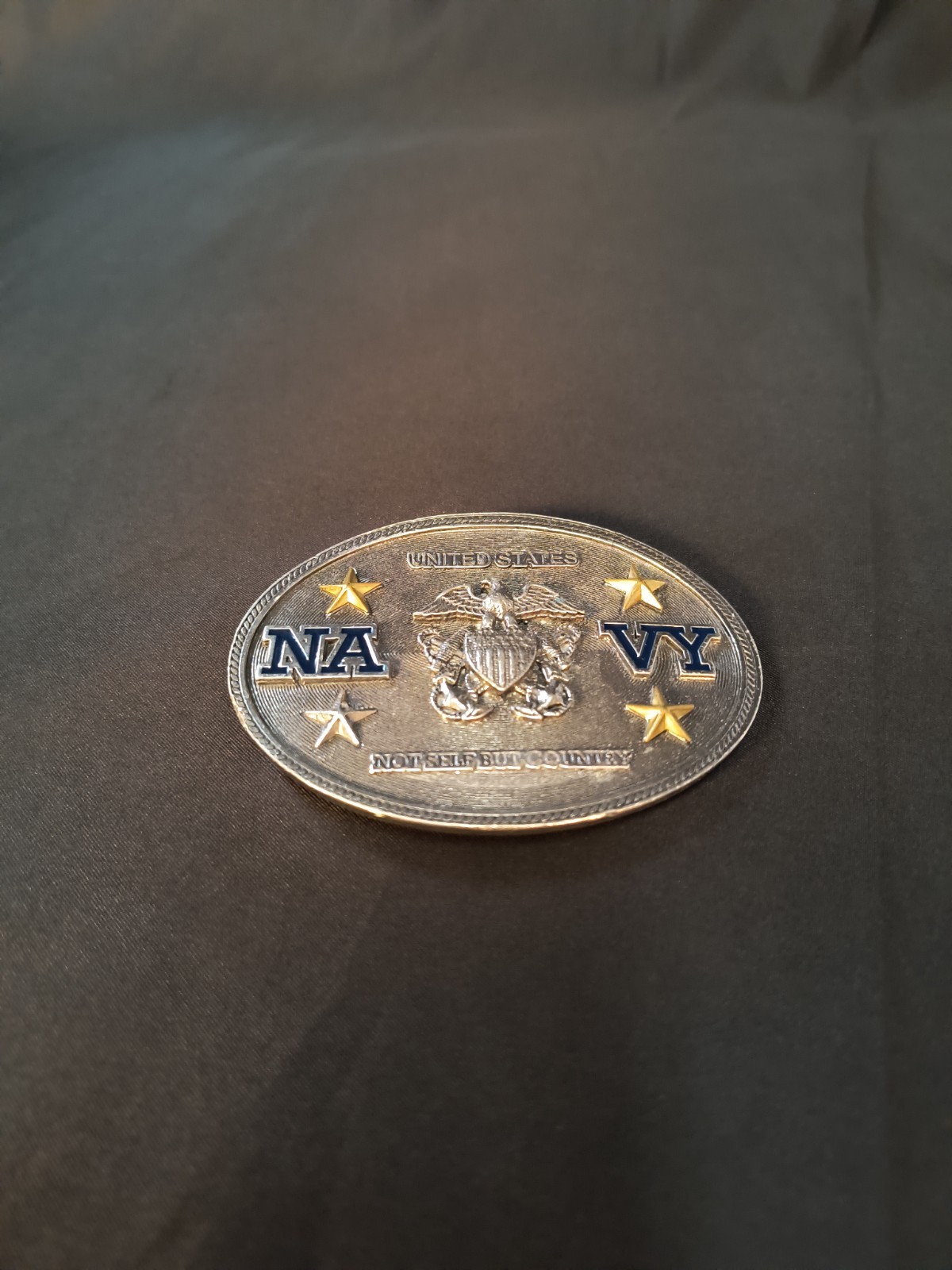 United States Navy Belt Buckle US Navy 2008 Metal Military NICE