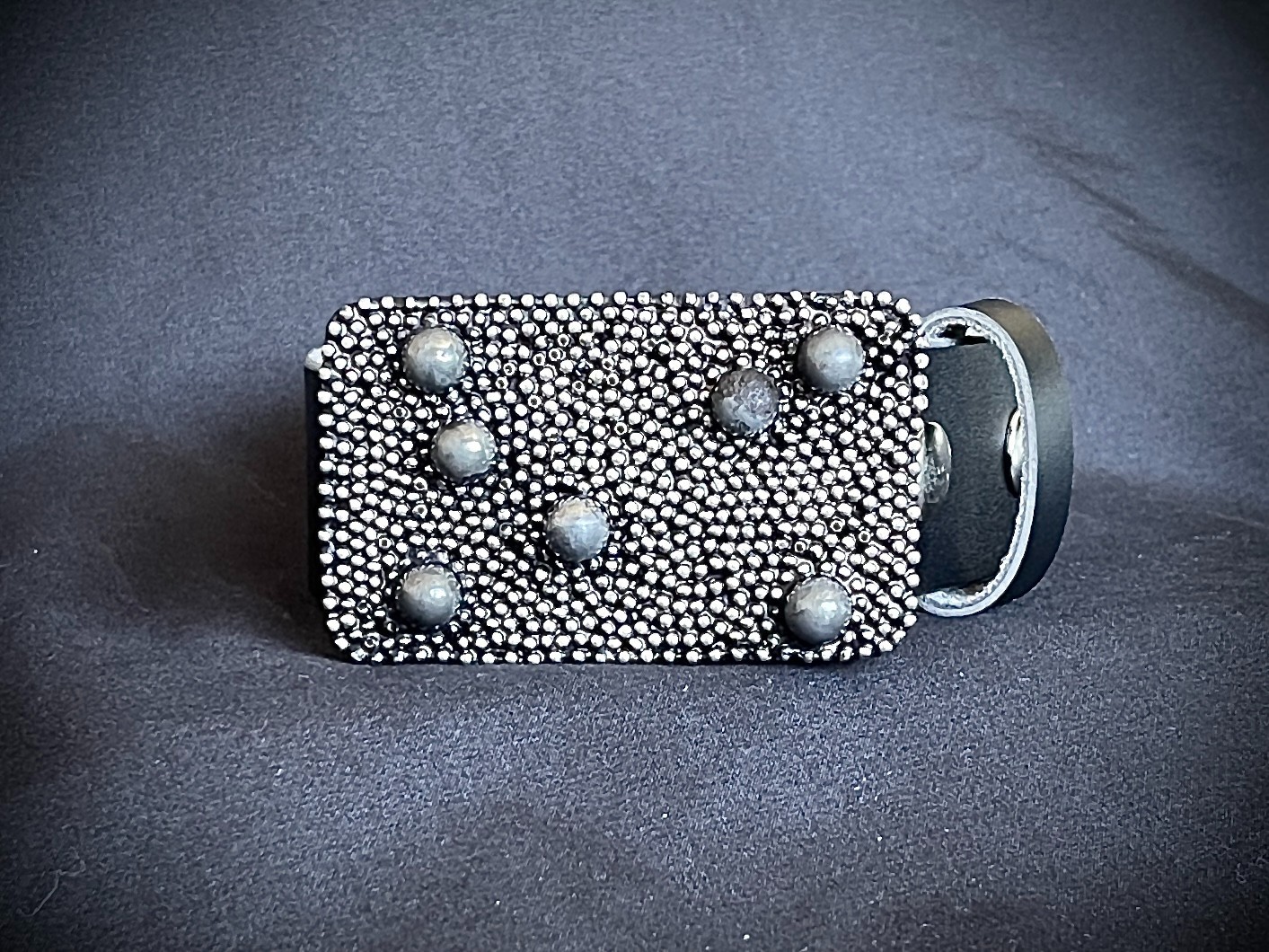 “Dead Planets” Industrial Cosmic Wearable Art Belt Buckle – Darren McNeese