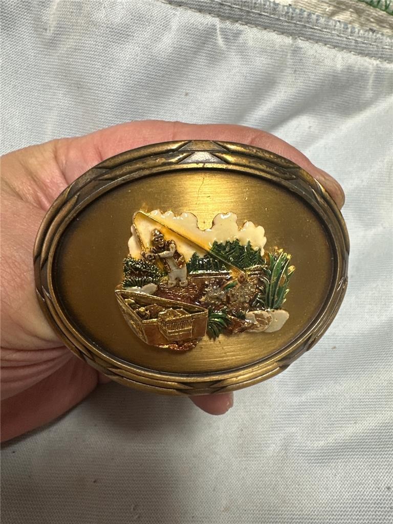 Vintage 1970&rsquo;s Raintree Fishing Belt Buckle