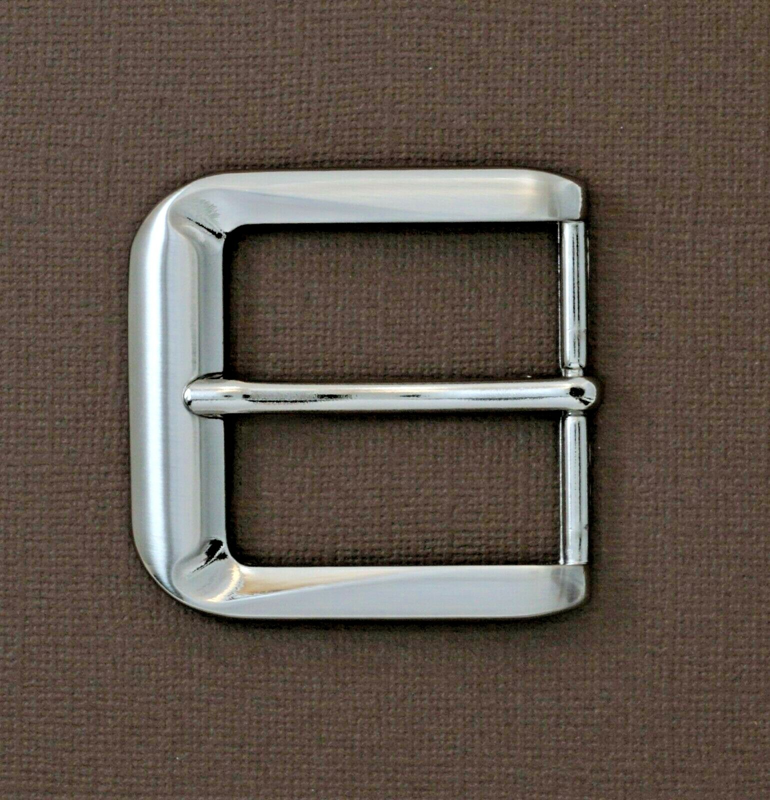 New man/woman 1 1/2&Prime;solid pin buckle(#70) brushed nickel finish casual jean USA
