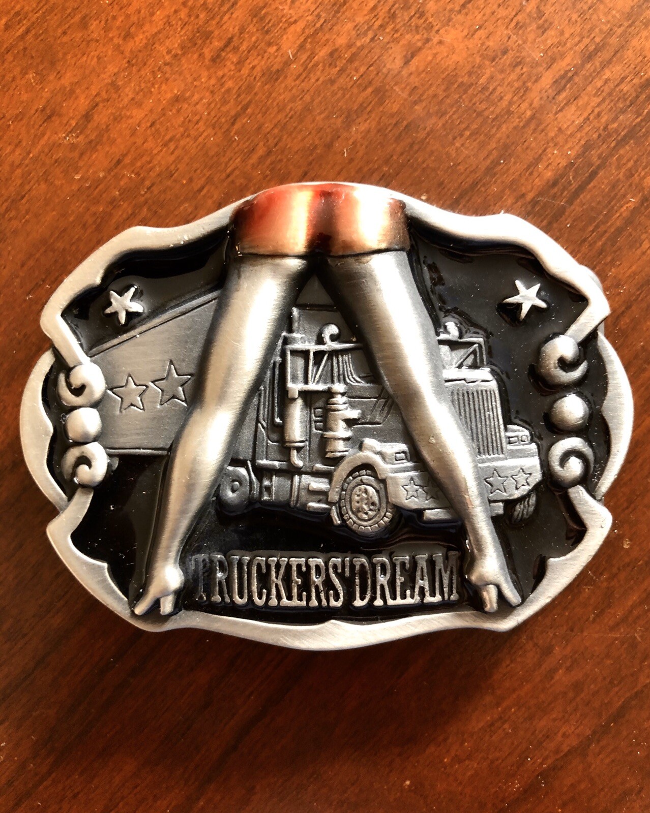 Truckers Dream 18 Wheeler Truck Funny Trucker Job Unisex Men’s Belt Buckle
