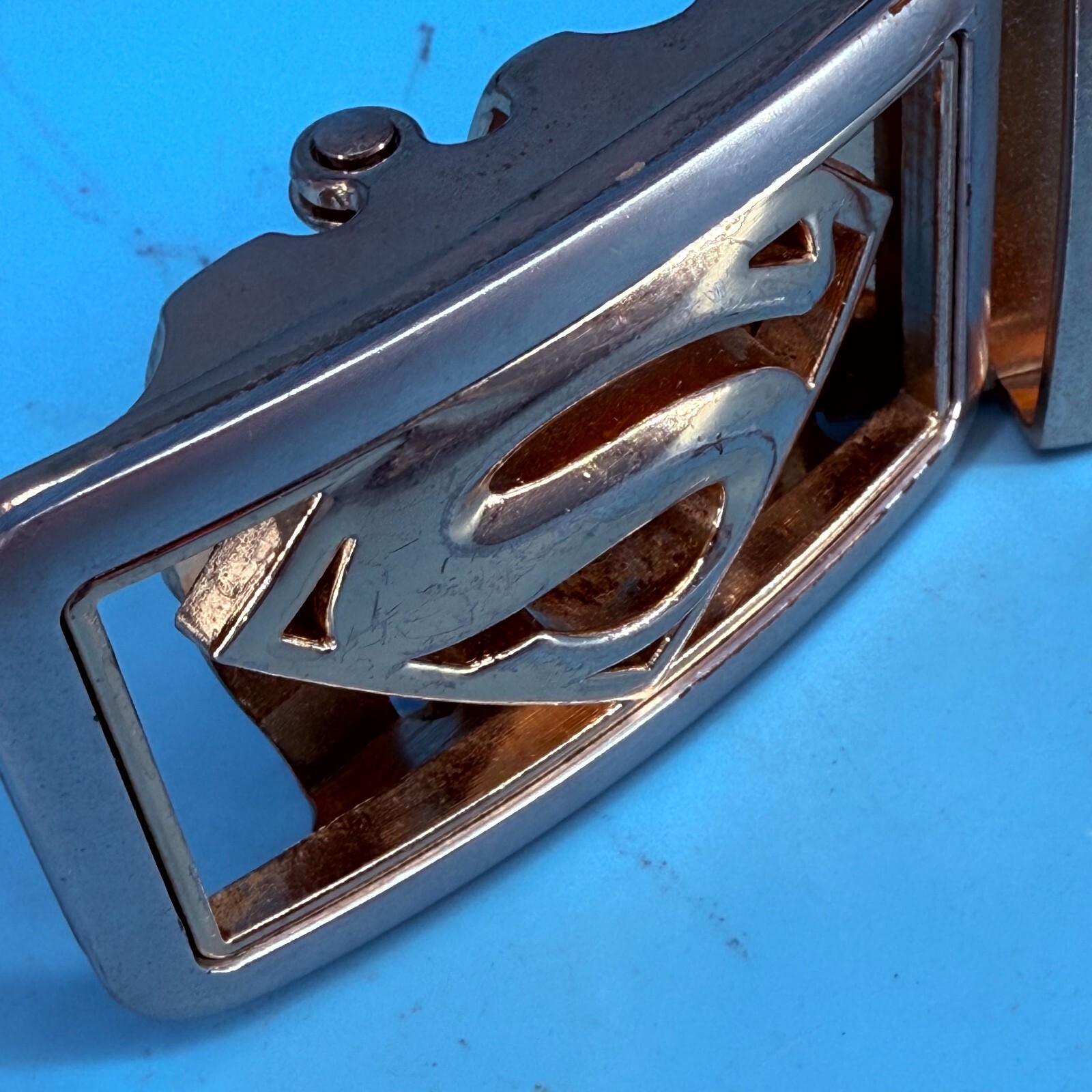 Superman Logo Metal Belt Buckle