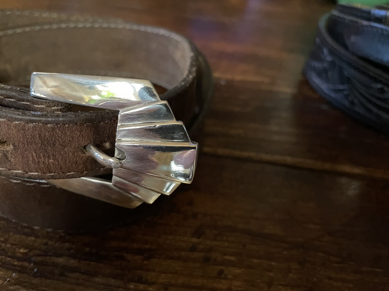 Alexander Kalifano James Reid Dgn Sterling Silver Belt Buckle 29-30-1.25-.75”🐂✅