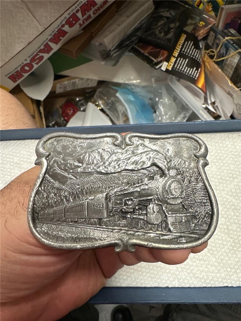 Belt Buckle 1984 Bergamot Brass Works Railroad U-149 Vintage 5473 USA