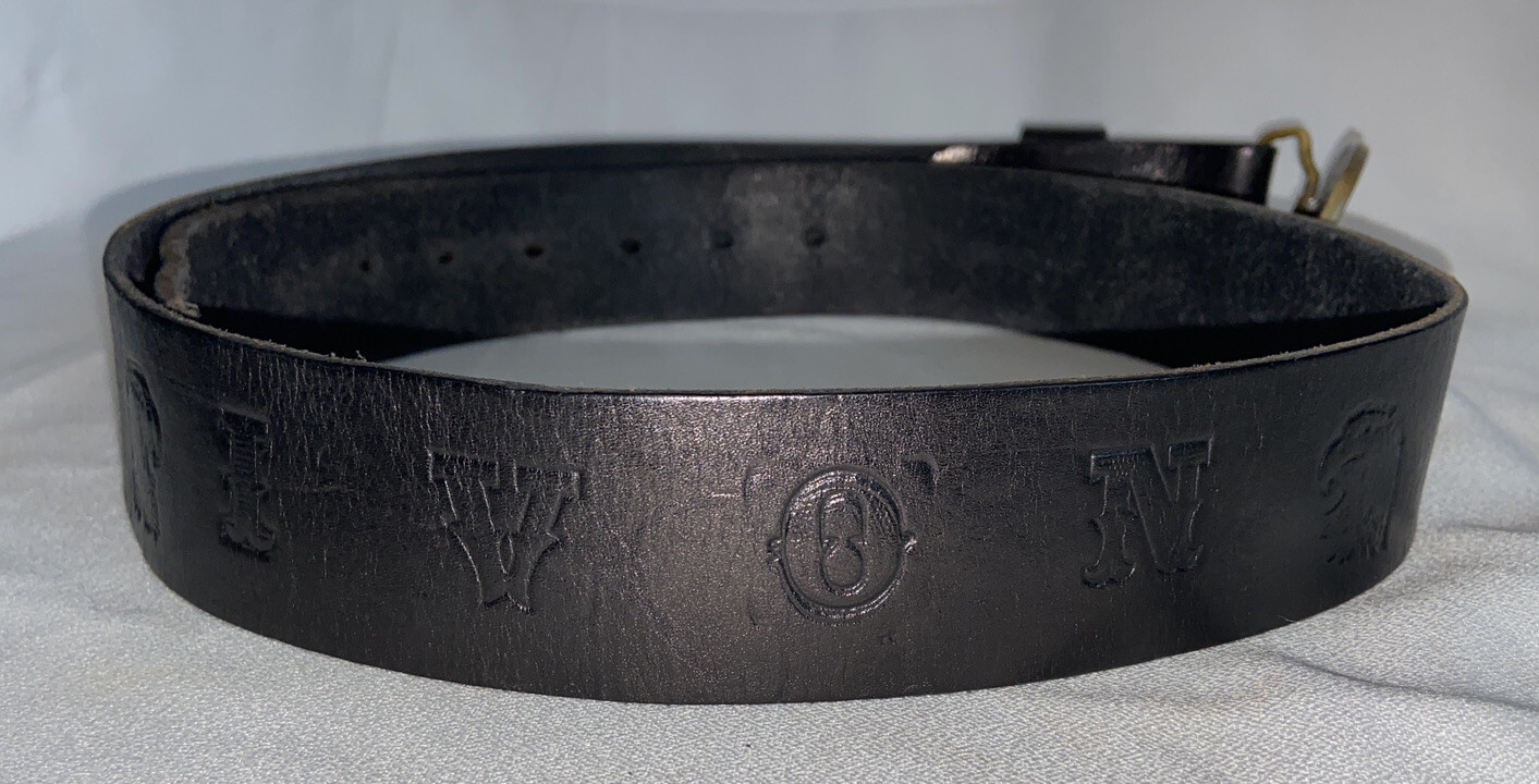 Sohio OIL Lower 48-Prudhoe Bay Sealift 1982-1985 Belt & Brass Buckle Made USA