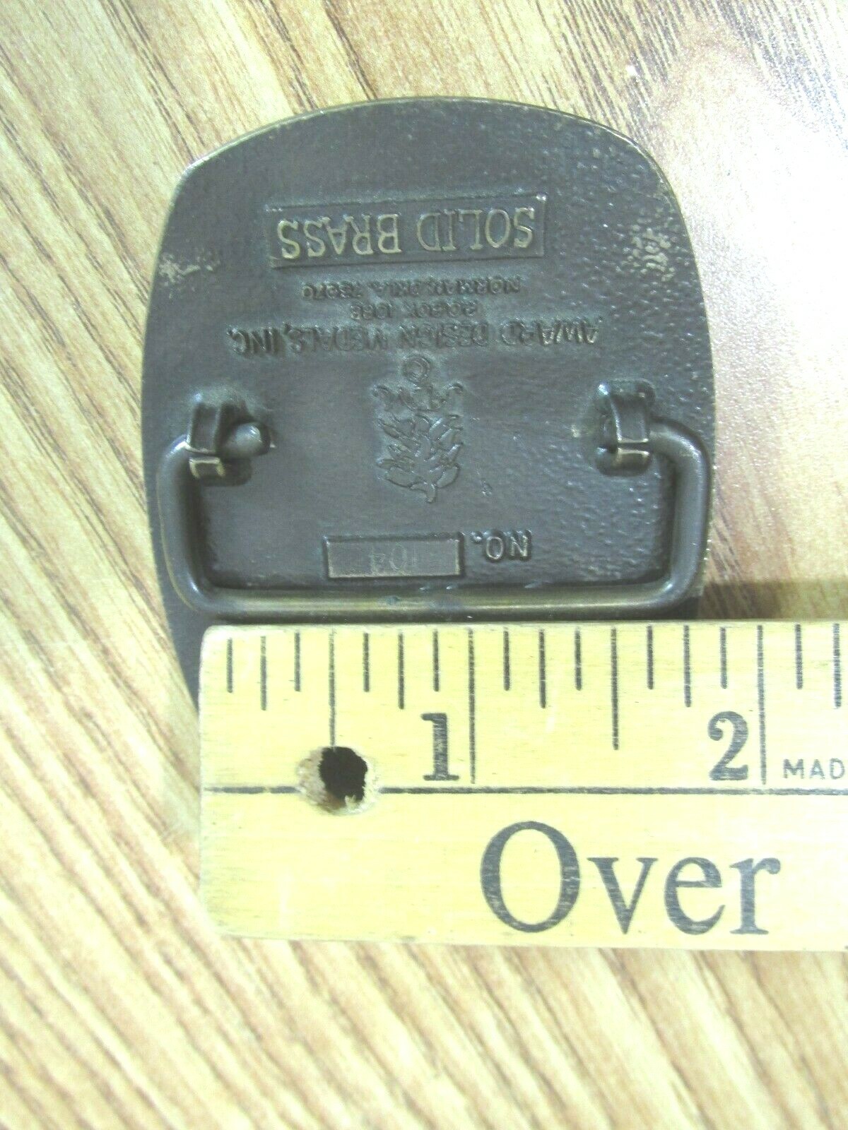 FIRST EDITION VIETNAM VETERAN U.S. NAVY AWARD DESIGN METALS BELT BUCKLE NO 104